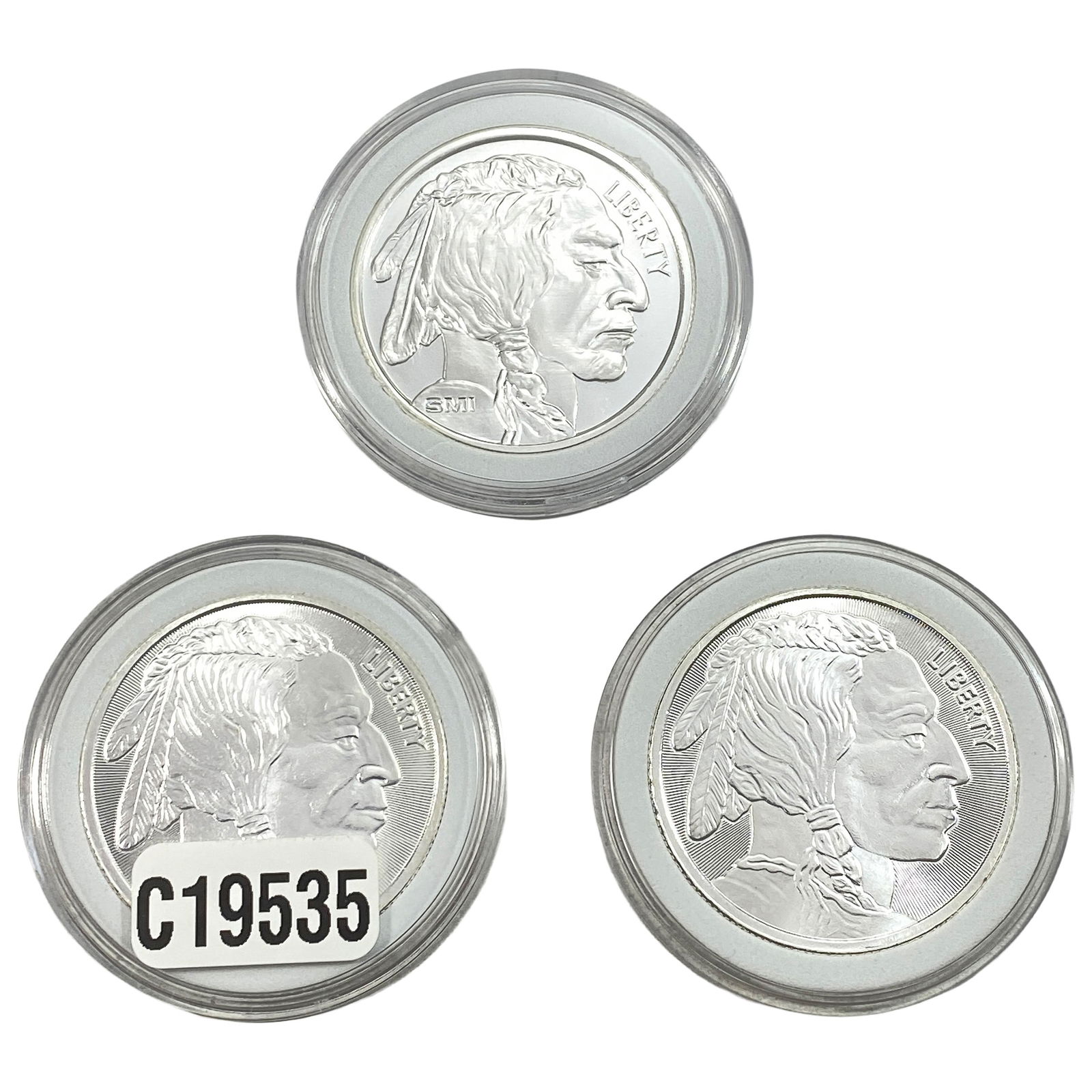 [3 Coins] Silver Buffalo 1oz Coin: [3 Coins] Silver Buffalo 1oz Coin
