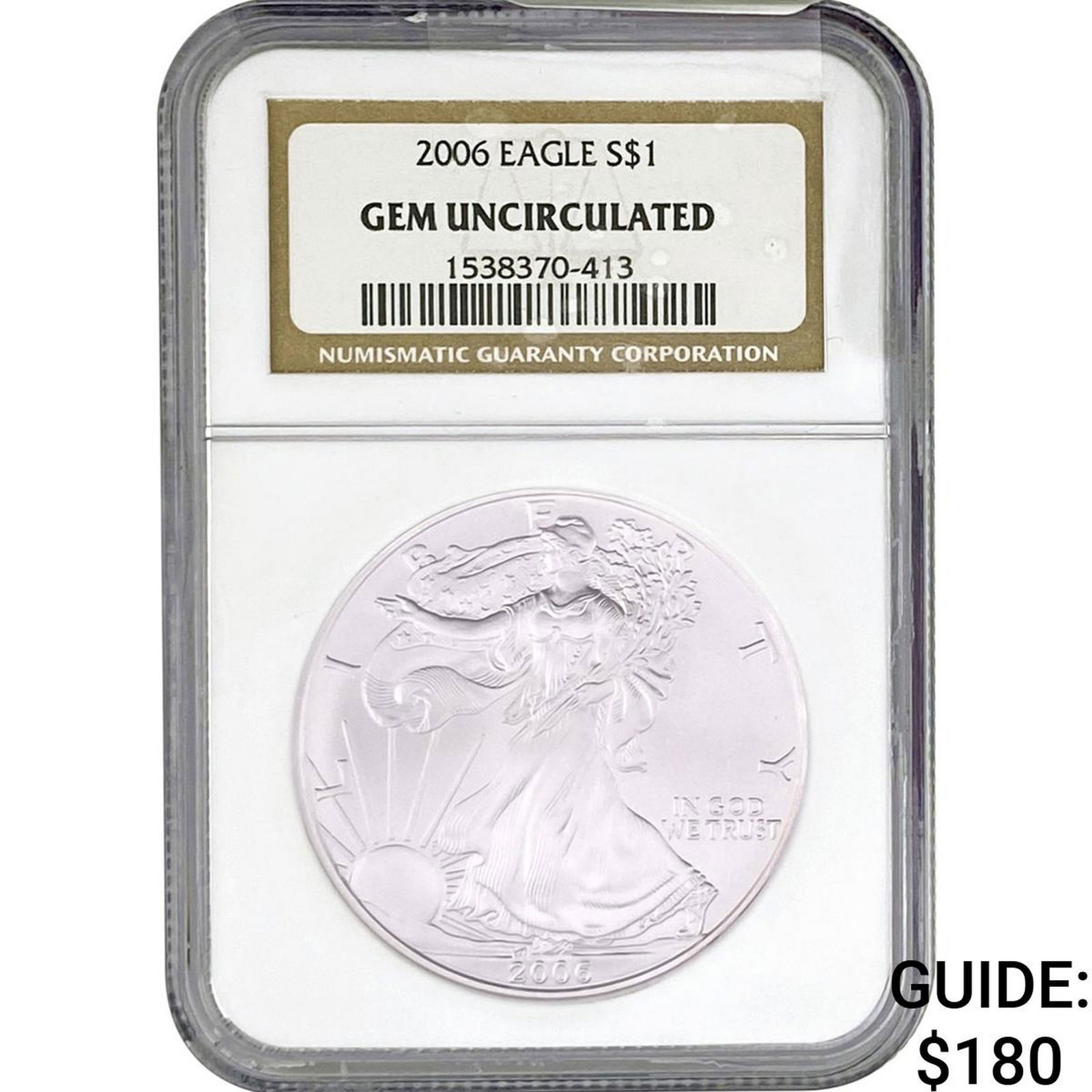 2006 Silver Eagle NGC Gem Uncirculated