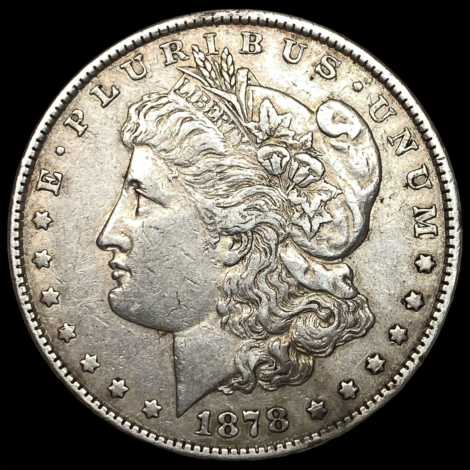 1878 Silver Morgan Dollar NEARLY UNCIRCULATED: 1878 Silver Morgan Dollar NEARLY UNCIRCULATED