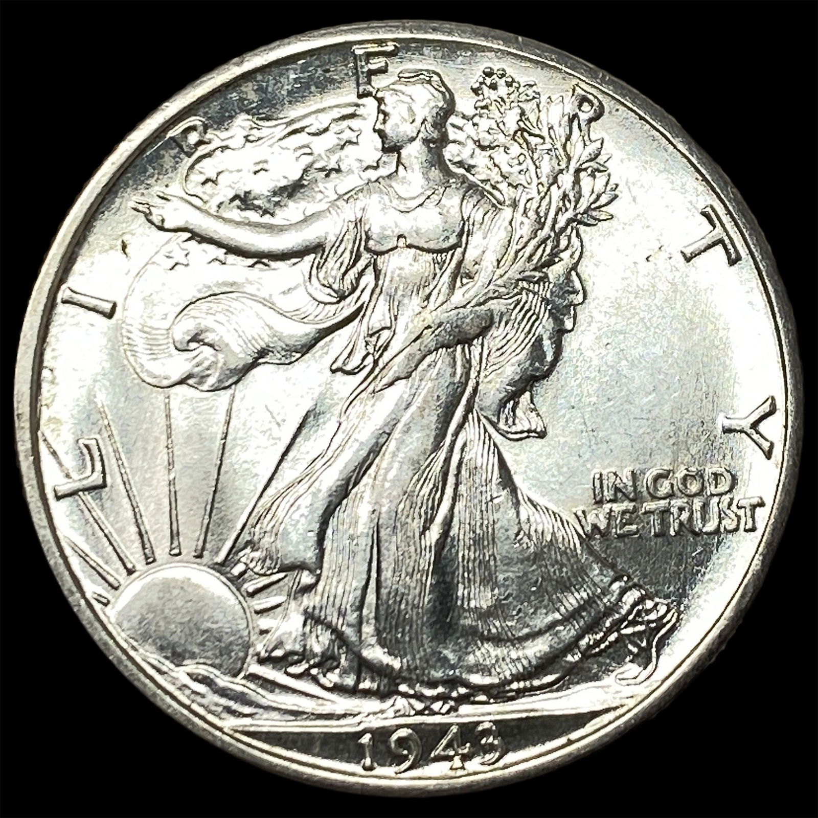 1943-S Silver Walking Liberty Half Dollar GEM BU: 1943-S Silver Walking Liberty Half Dollar GEM BU