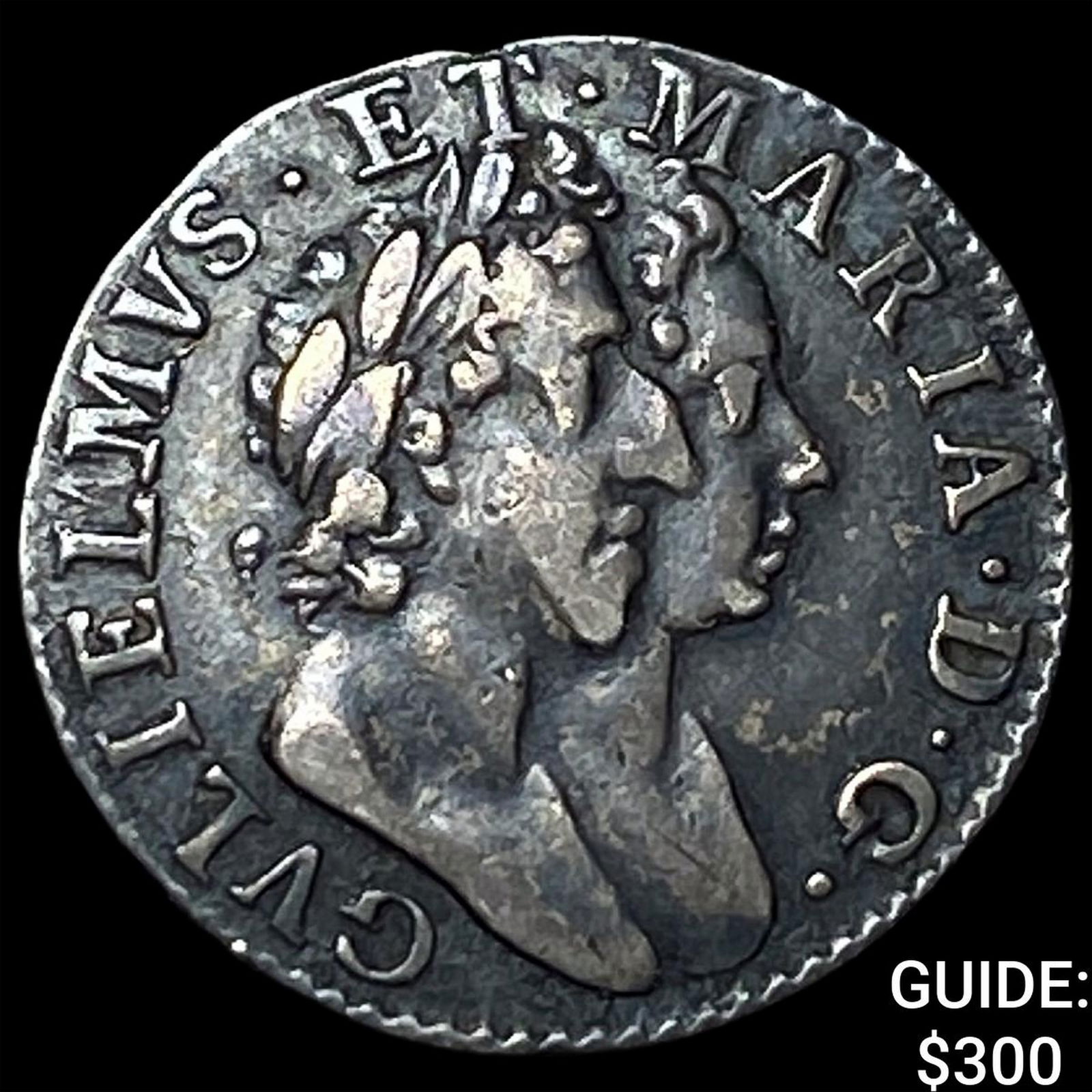 1689 Great Britian Silver 3 Pence CLOSELY UNCIRCULATED: 1689 Great Britian Silver 3 Pence CLOSELY UNCIRCULATED