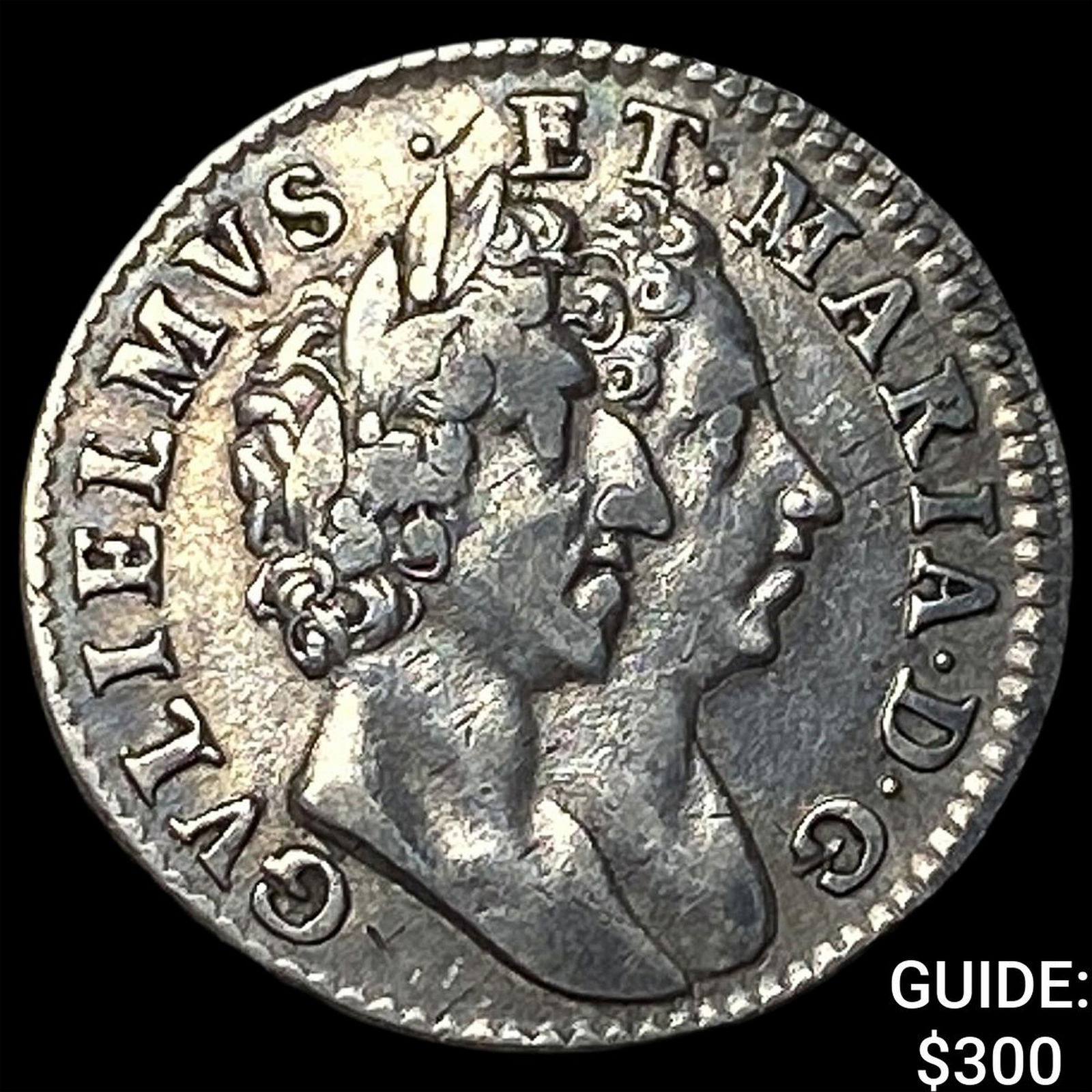 1689 Great Britain Silver 4 Pence CLOSELY UNCIRCULATED: 1689 Great Britain Silver 4 Pence CLOSELY UNCIRCULATED