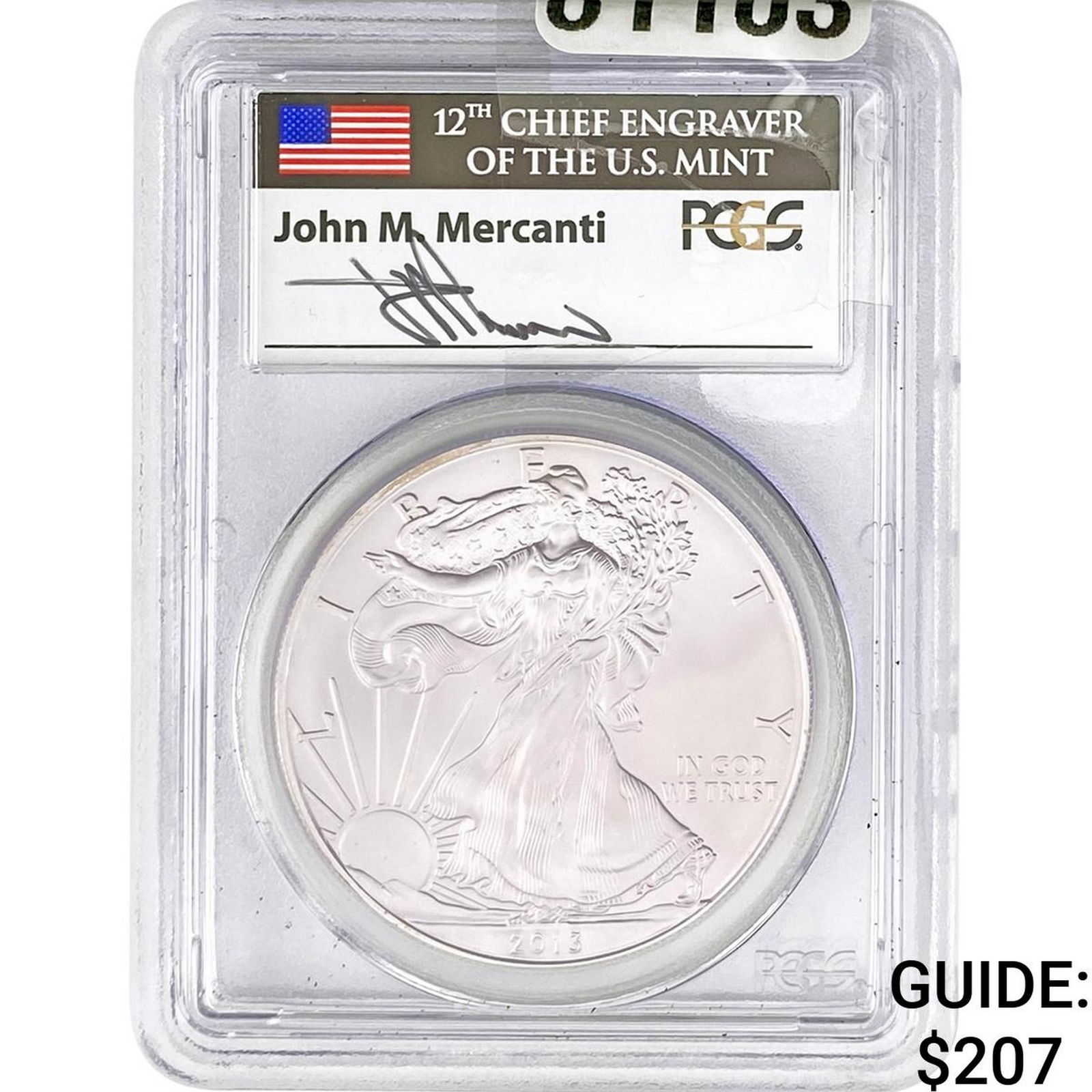 2013 Silver Eagle PCGS MS69 (1 of 2)