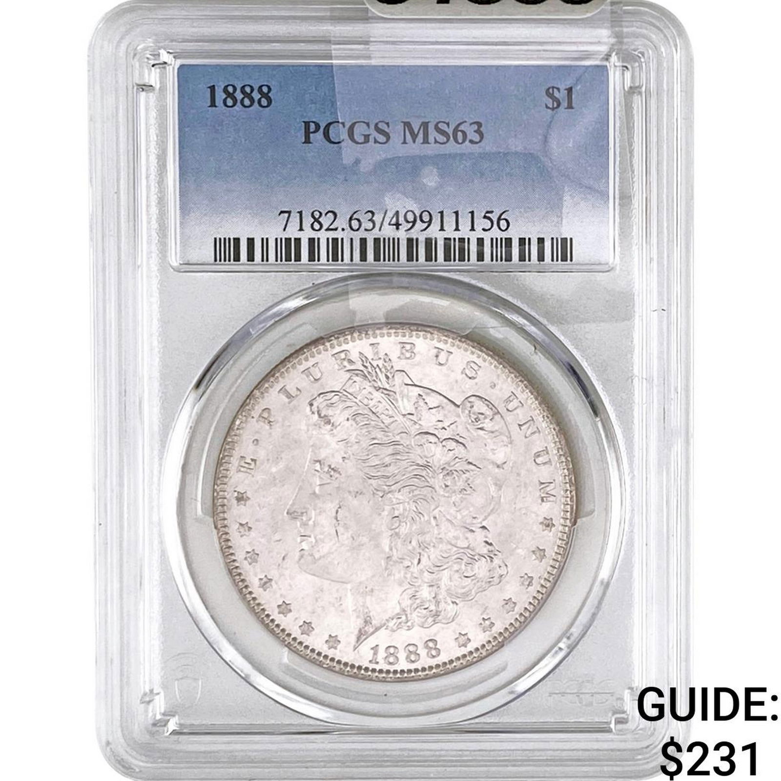 1888 Morgan Silver Dollar PCGS MS63: 1888 Morgan Silver Dollar PCGS MS63