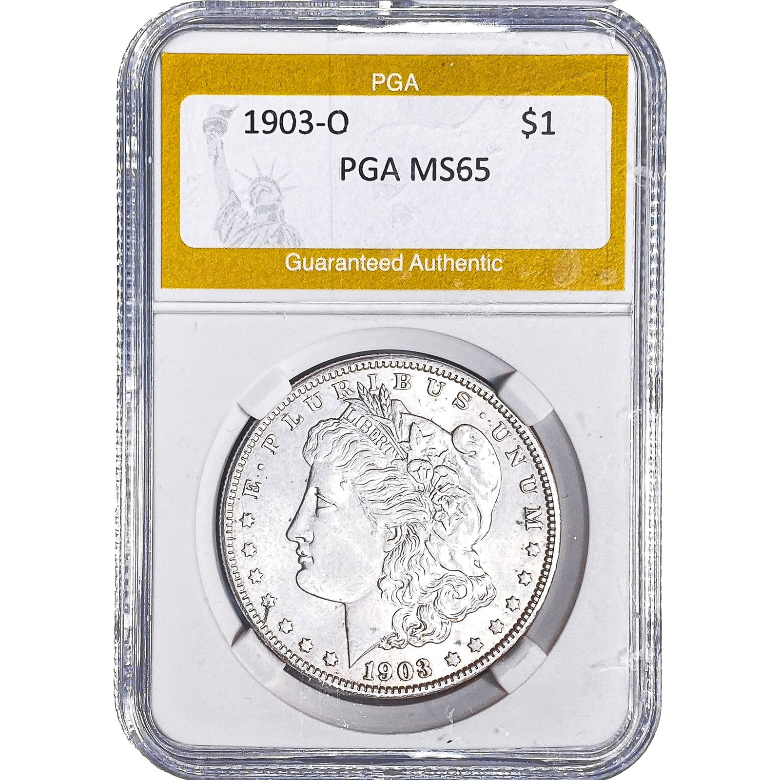 1903-O Morgan Silver Dollar PGA MS65: 1903-O Morgan Silver Dollar PGA MS65