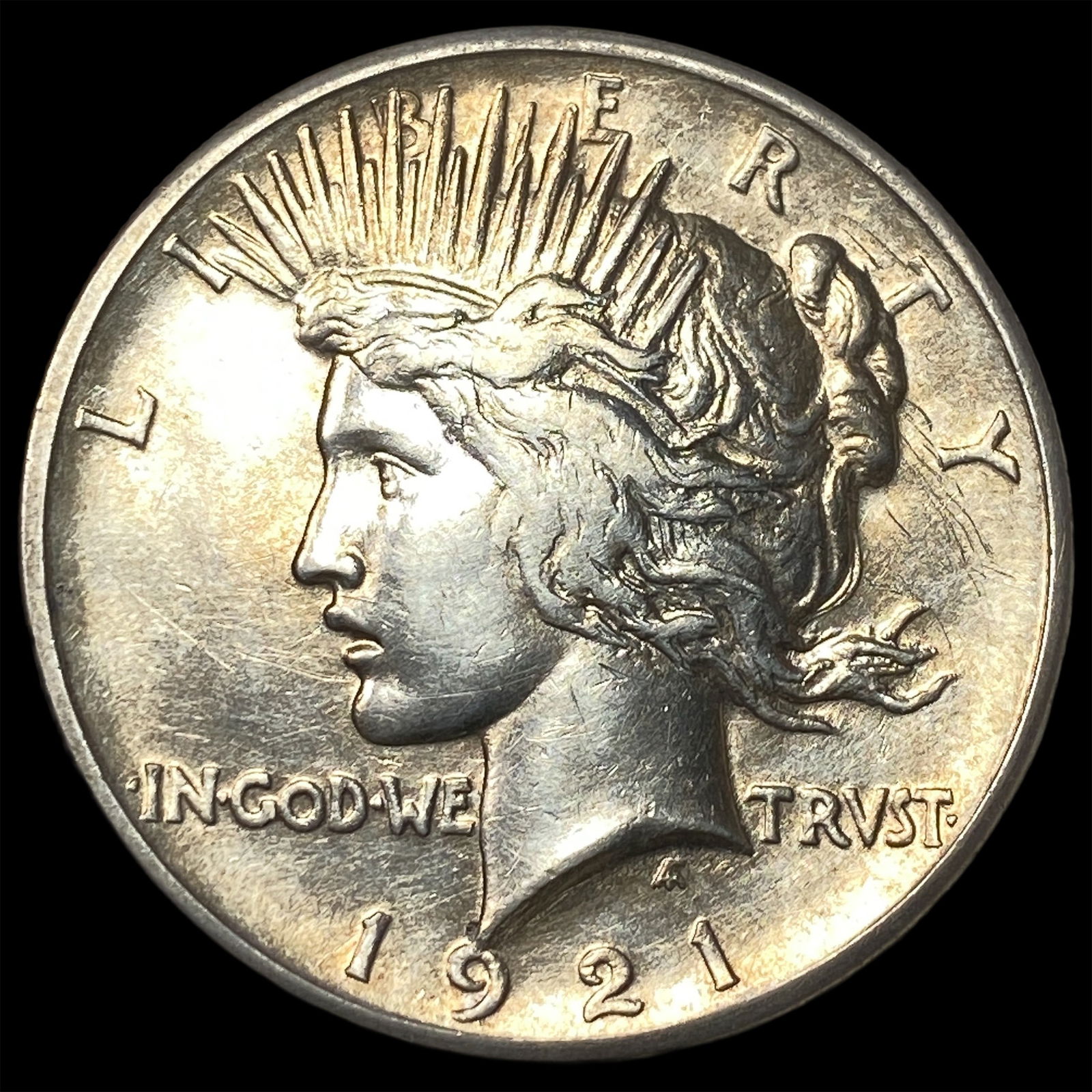 1921 Silver Peace Dollar CHOICE AU: 1921 Silver Peace Dollar CHOICE AU