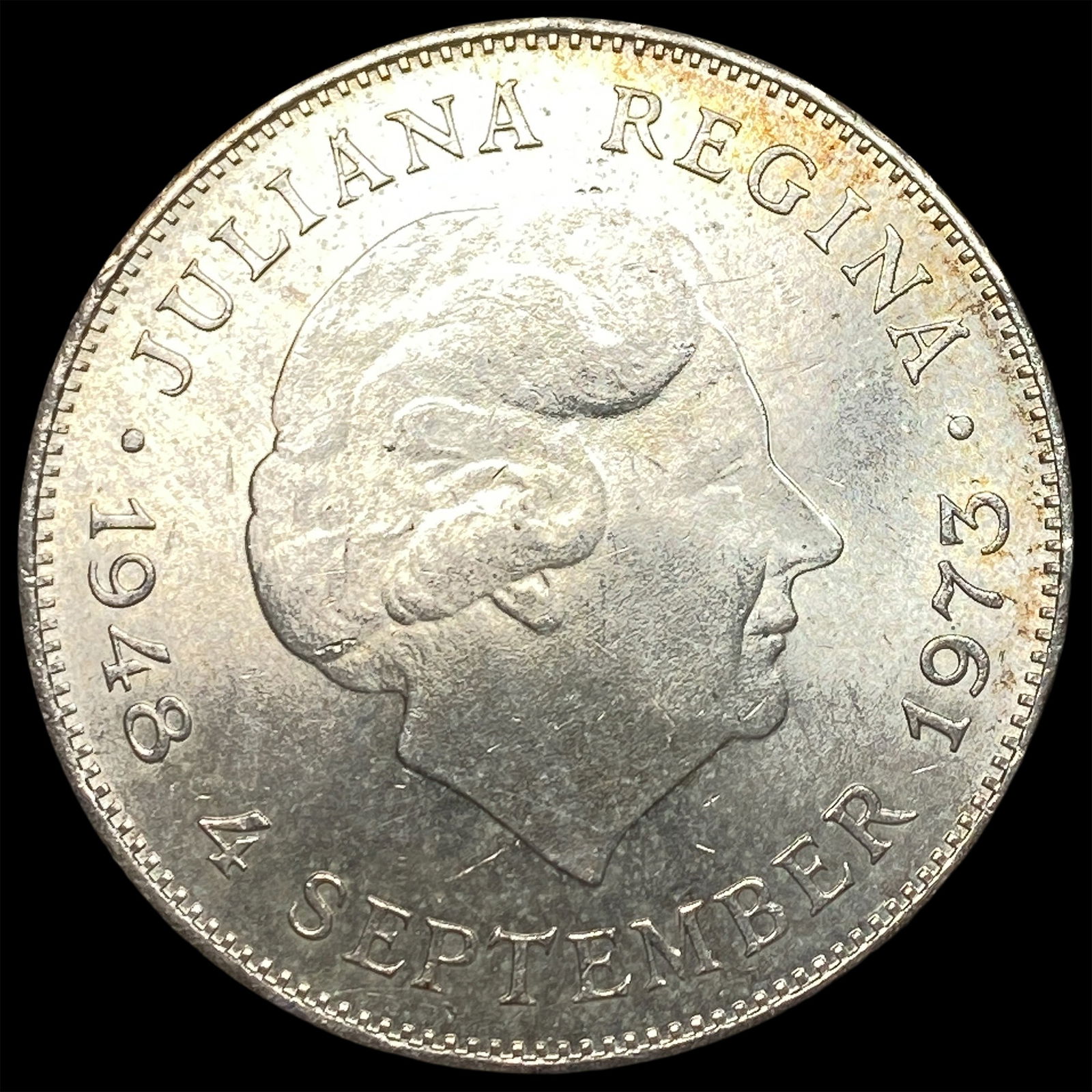 1973 Netherlands .5787oz Silver 10 Gulden UNCIRCULATED (1 of 2)