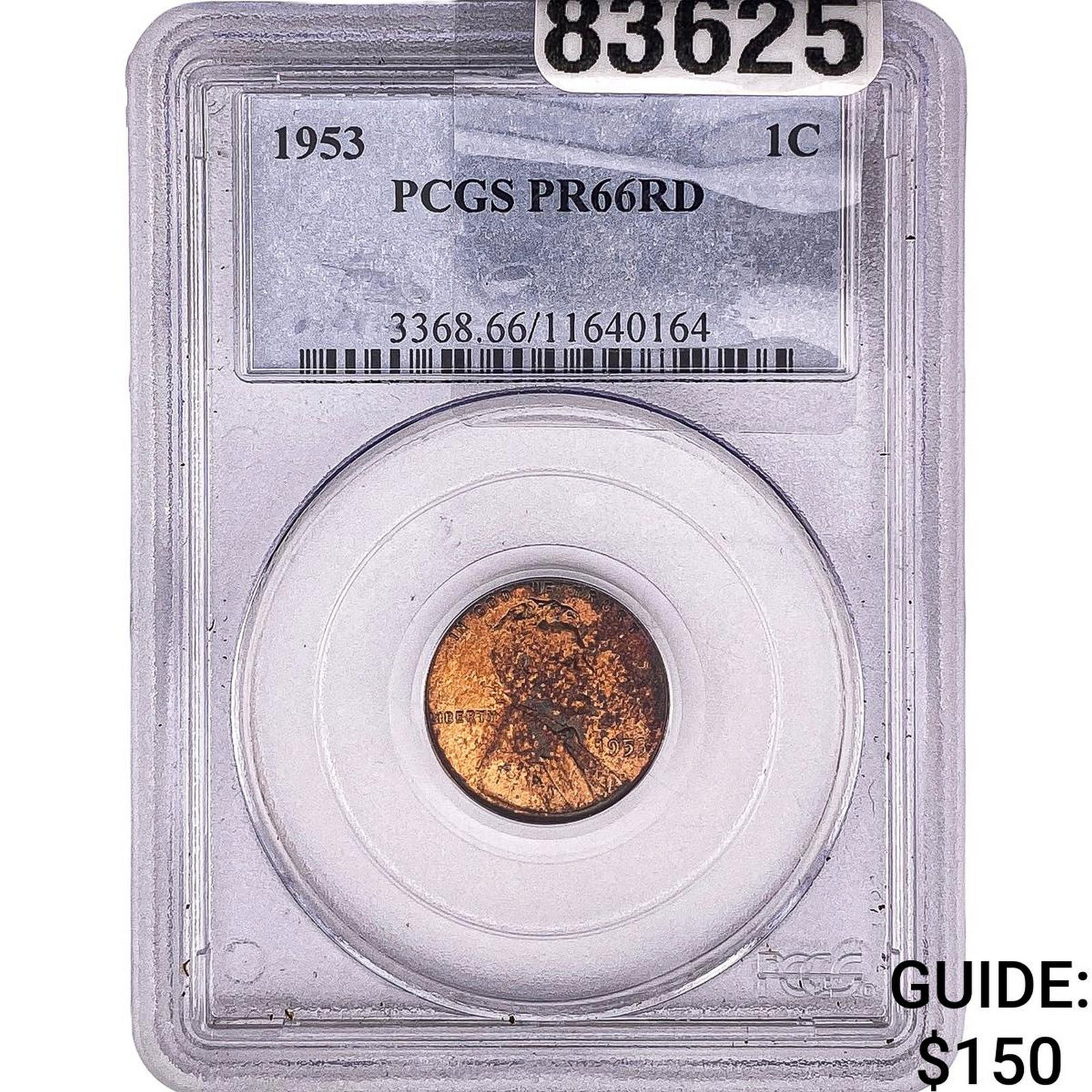 1953 Wheat Cent PCGS PR66 RD: 1953 Wheat Cent PCGS PR66 RD