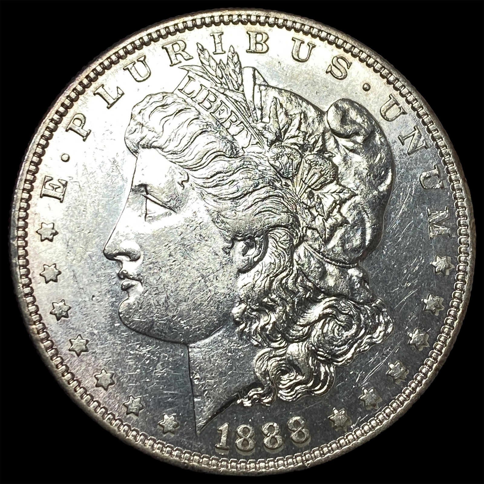 1888 Morgan Silver Dollar CLOSELY UNCIRCULATED: 1888 Morgan Silver Dollar CLOSELY UNCIRCULATED