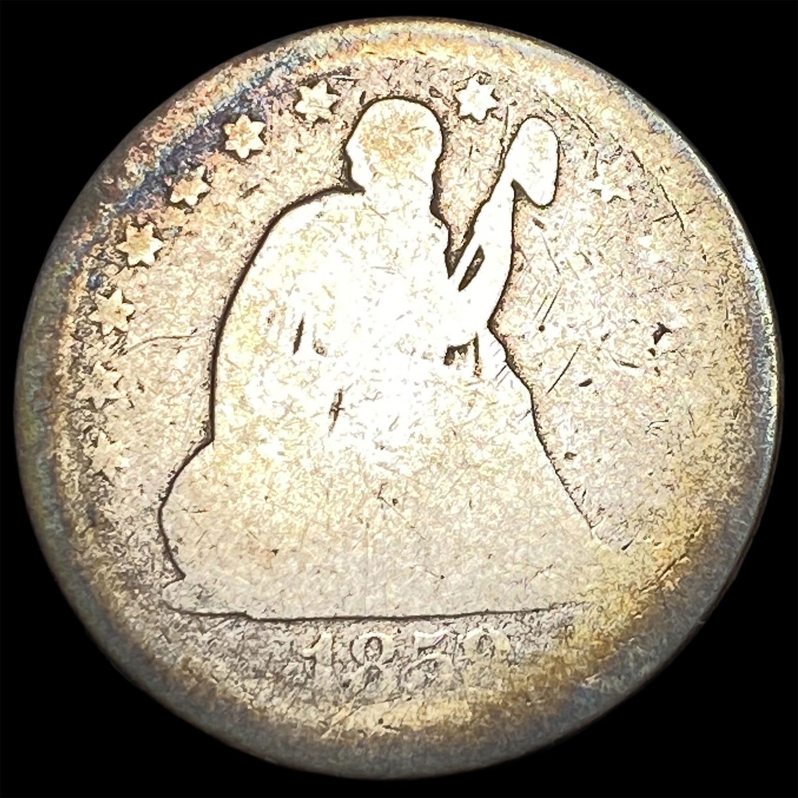 1849 Seated Liberty Quarter NICELY CIRCULATED: 1849 Seated Liberty Quarter NICELY CIRCULATED