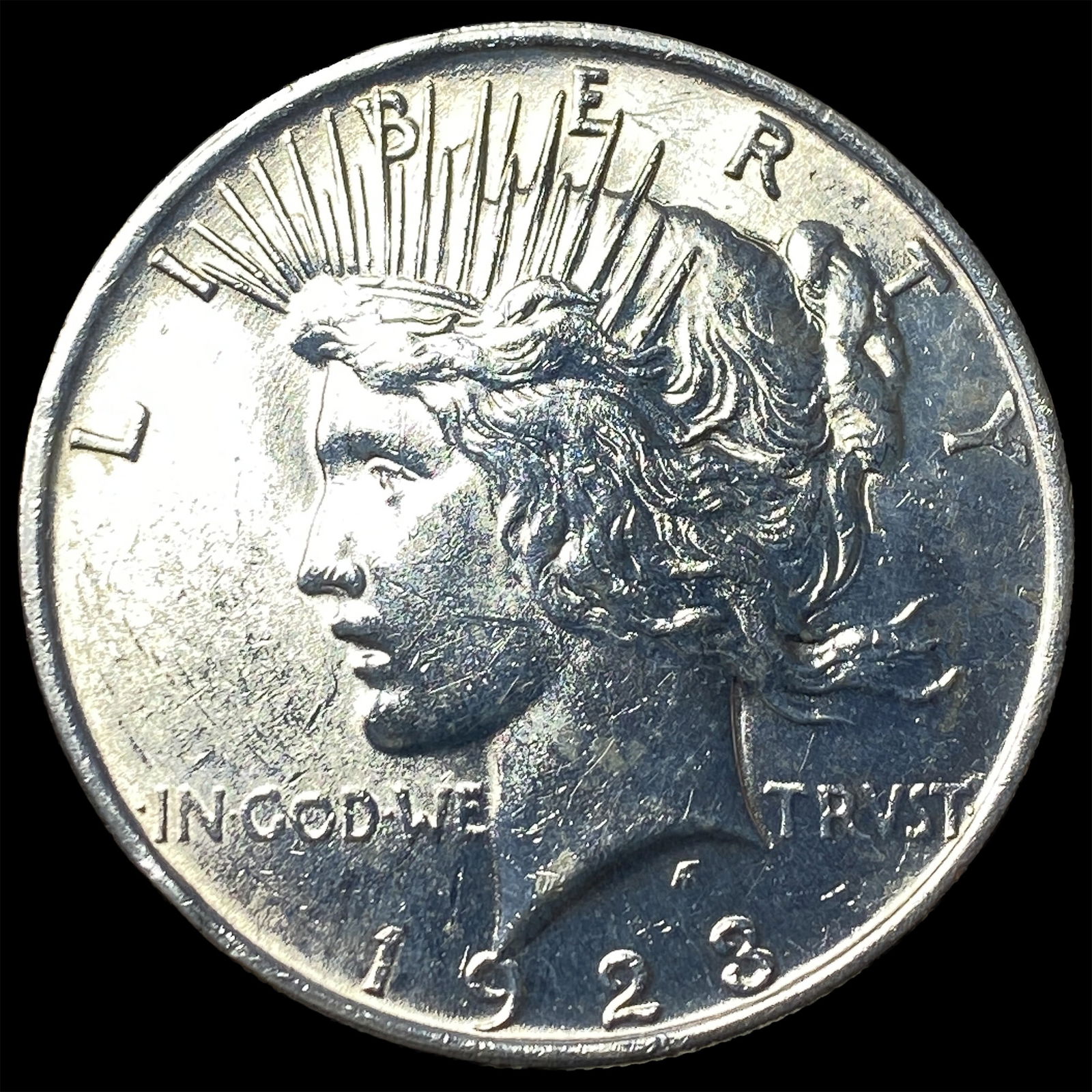 1923 Silver Peace Dollar CHOICE BU (1 of 2)