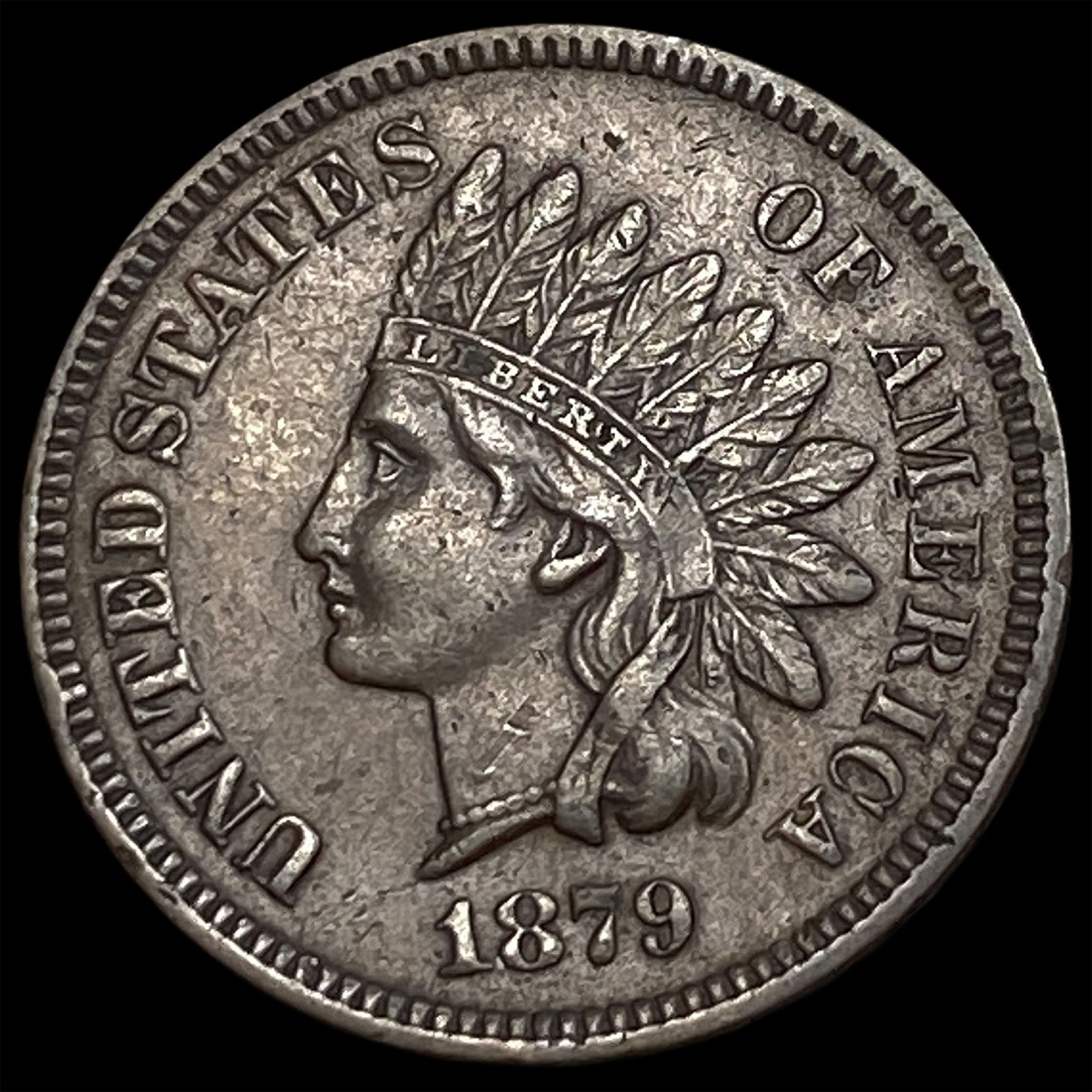 1879 Indian Head Cent CHOICE AU: 1879 Indian Head Cent CHOICE AU