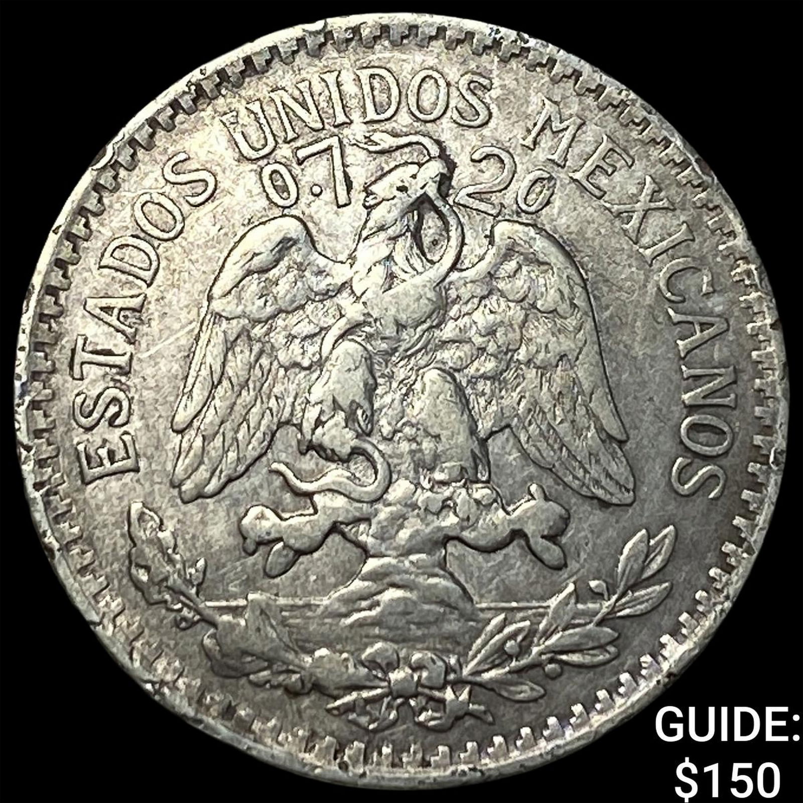 1919 Mexico Silver 50 Centavos CLOSELY UNCIRCULATED (1 of 2)
