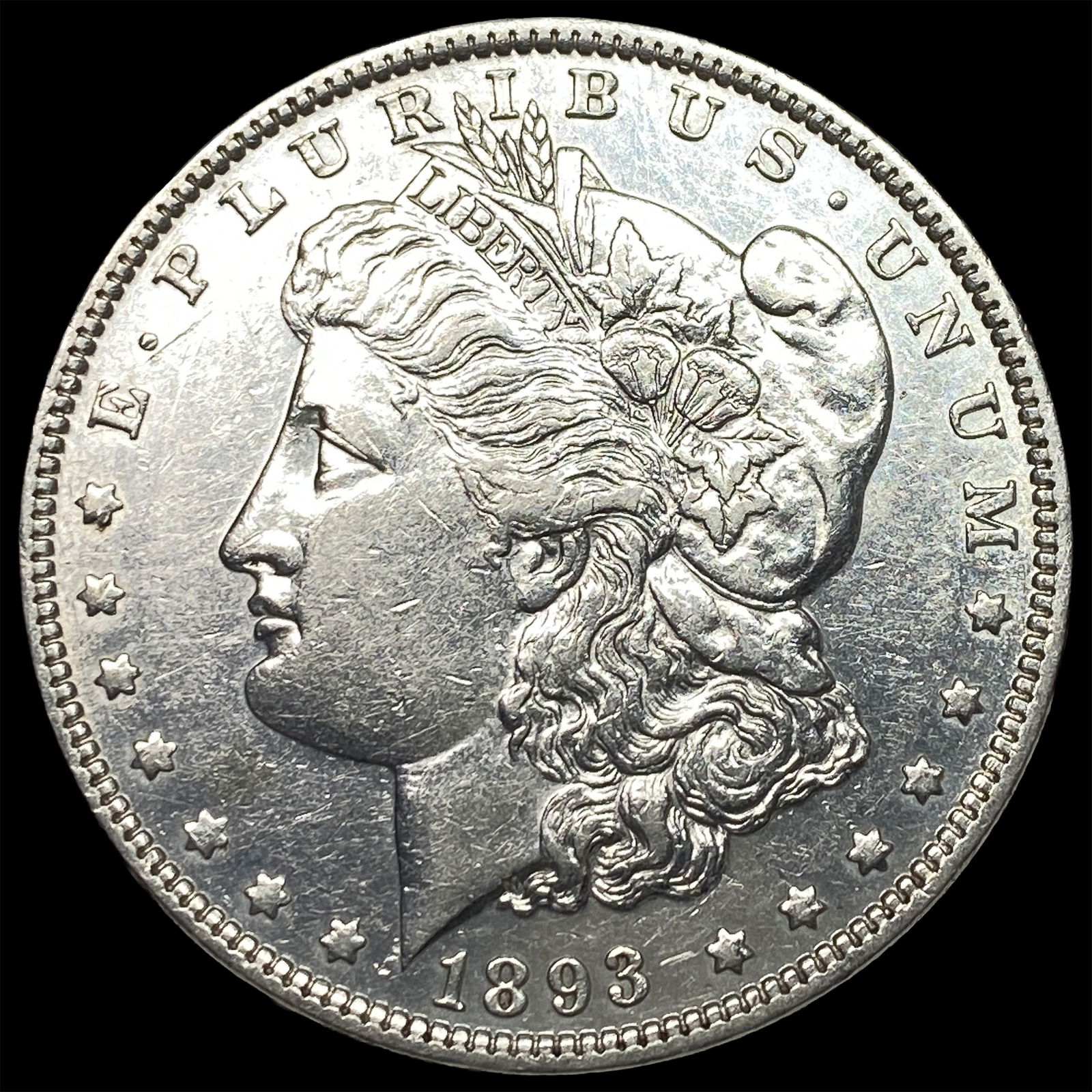 1893 Silver Morgan Dollar CHOICE AU: 1893 Silver Morgan Dollar CHOICE AU