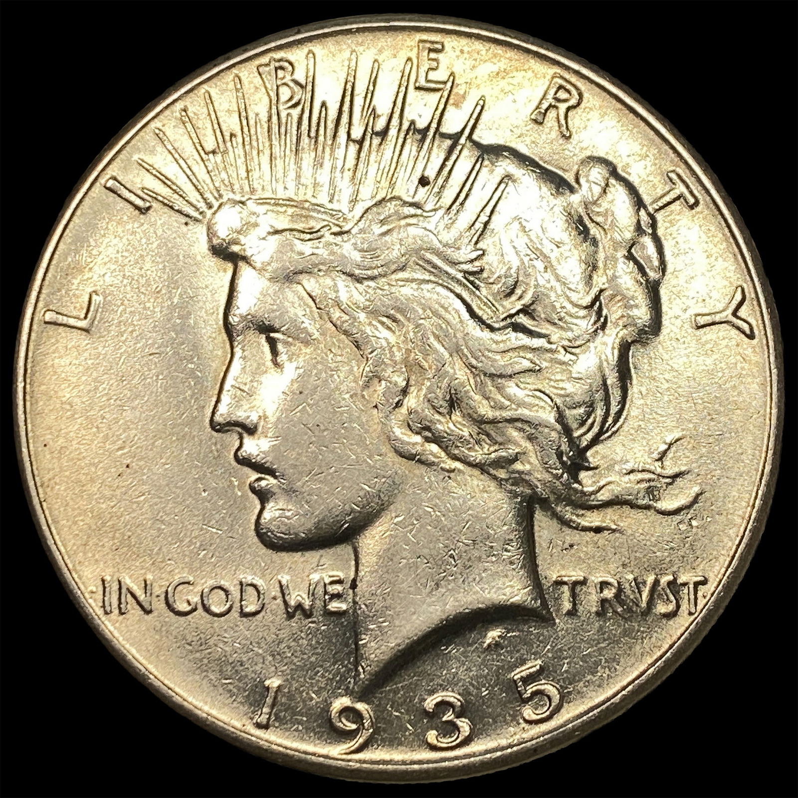 1935 Silver Peace Dollar CLOSELY UNCIRCULATED: 1935 Silver Peace Dollar CLOSELY UNCIRCULATED