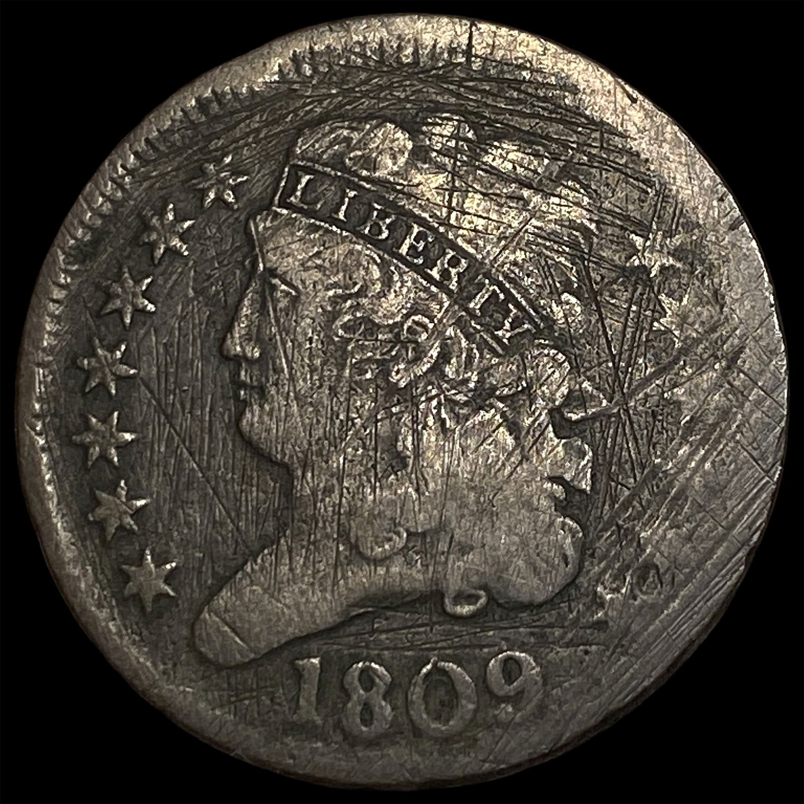 1809 Classic Head Half Cent NICELY CIRCULATED: 1809 Classic Head Half Cent NICELY CIRCULATED