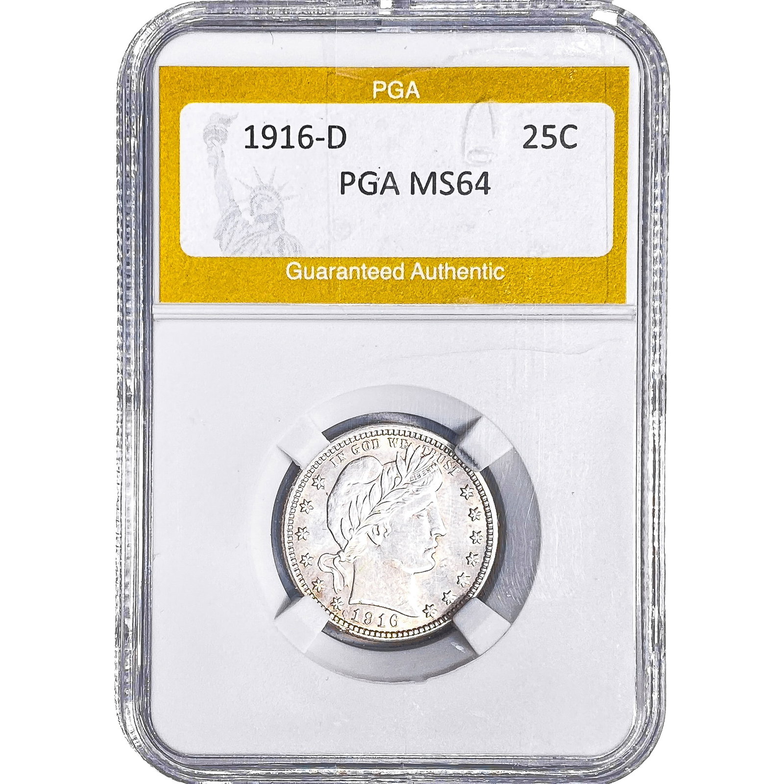 1916-D Barber Quarter PGA MS64 (1 of 2)