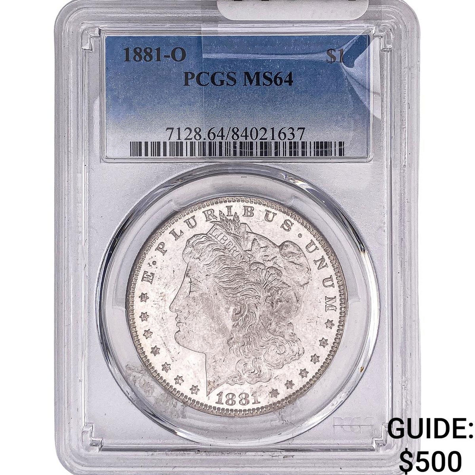 1881-O Morgan Silver Dollar PCGS MS64: 1881-O Morgan Silver Dollar PCGS MS64