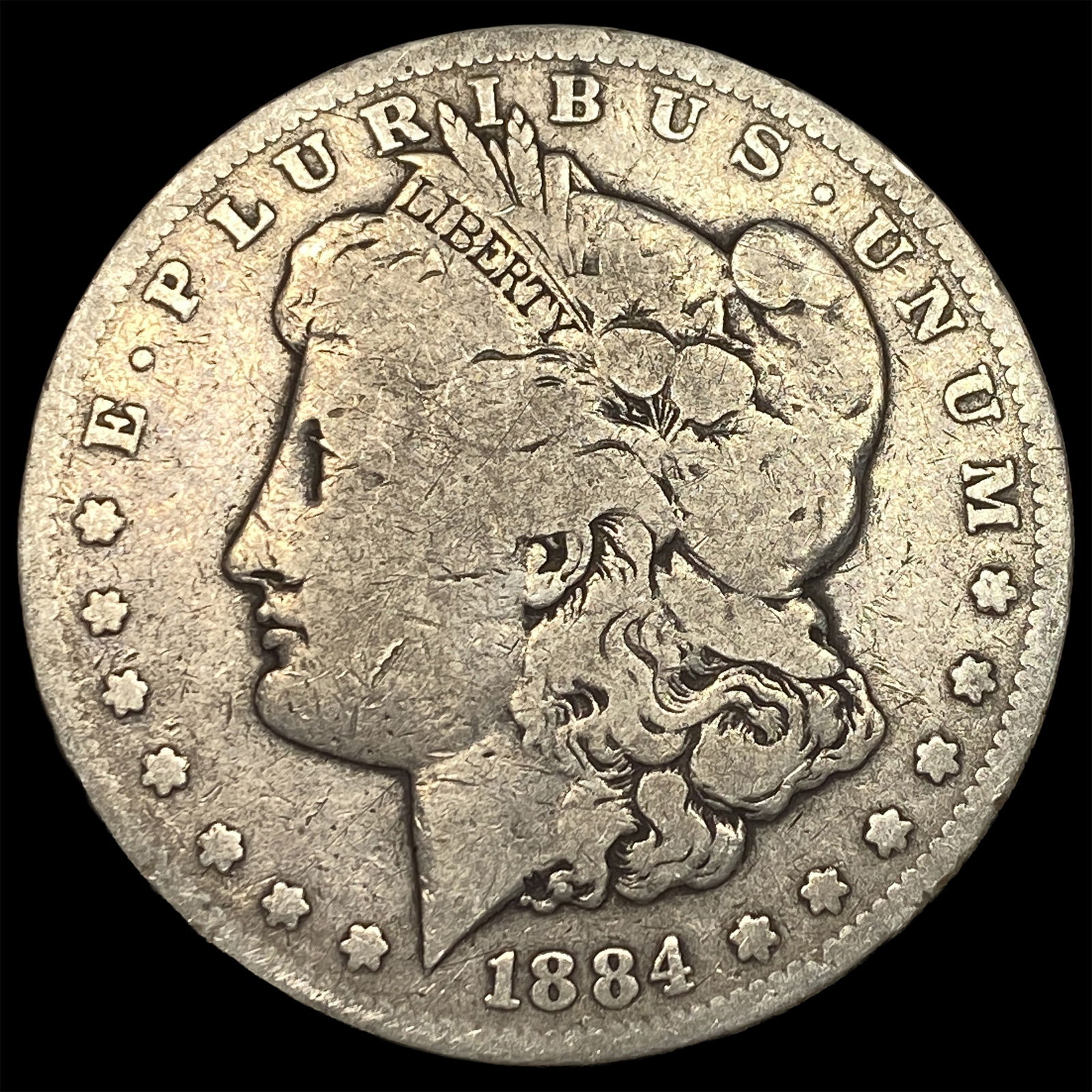 1884 Morgan Silver Dollar NICELY CIRCULATED: 1884 Morgan Silver Dollar NICELY CIRCULATED