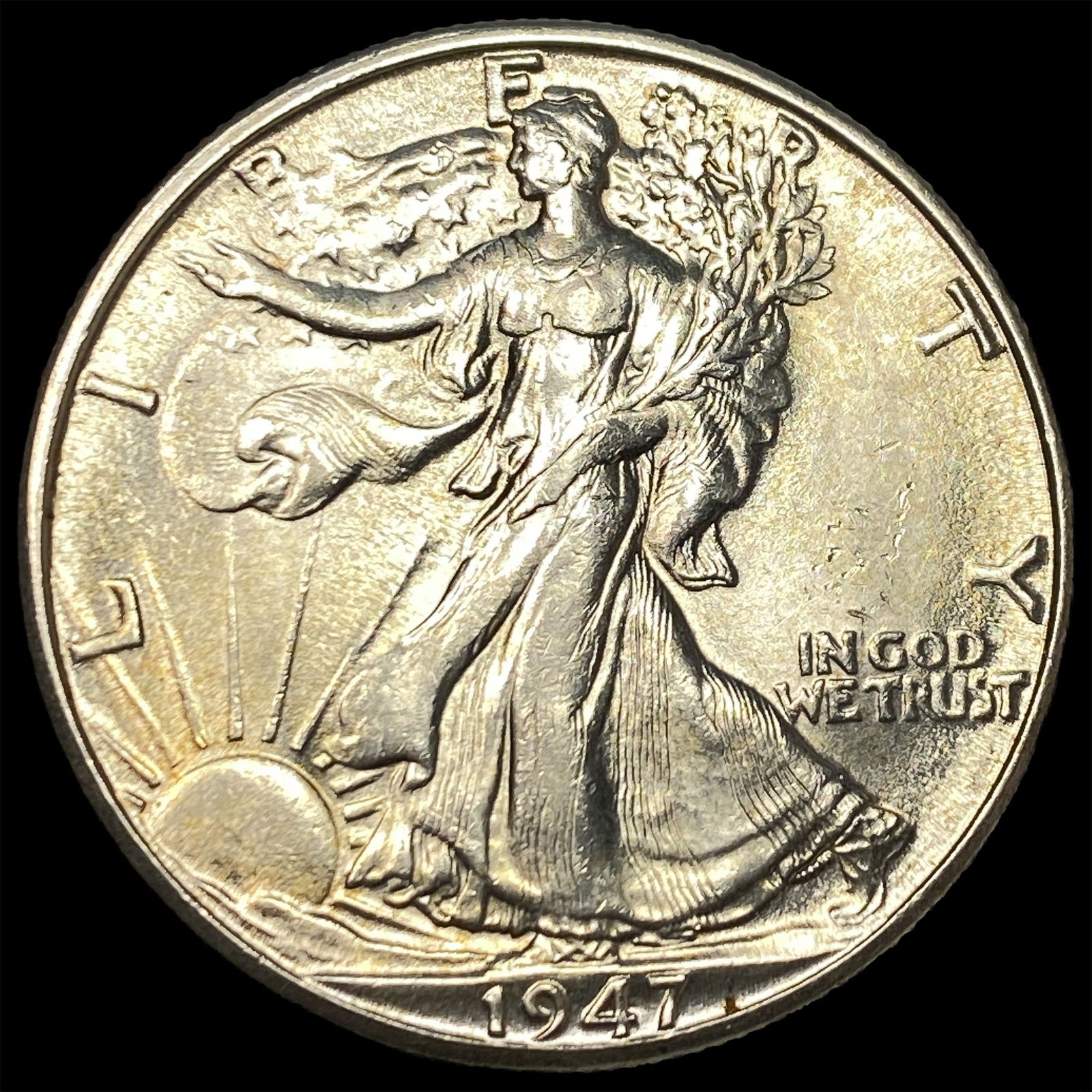 1947-D Silver Half Dollar Walking Liberty CHOICE BU: 1947-D Silver Half Dollar Walking Liberty CHOICE BU