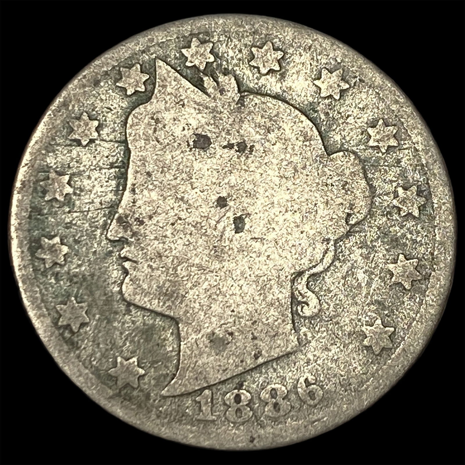 1886 Liberty Head Nickel NICELY CIRCULATED: 1886 Liberty Head Nickel NICELY CIRCULATED