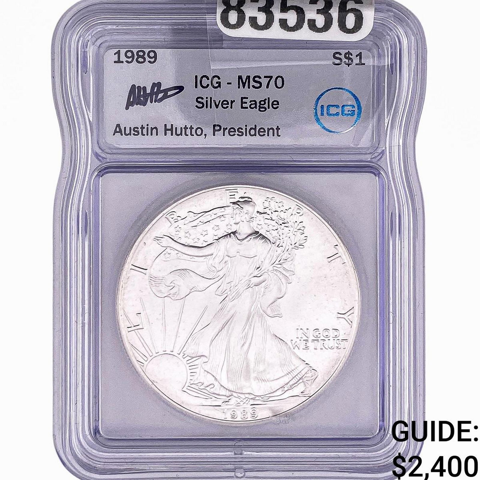 1989 Silver Eagle ICG MS70 (1 of 2)