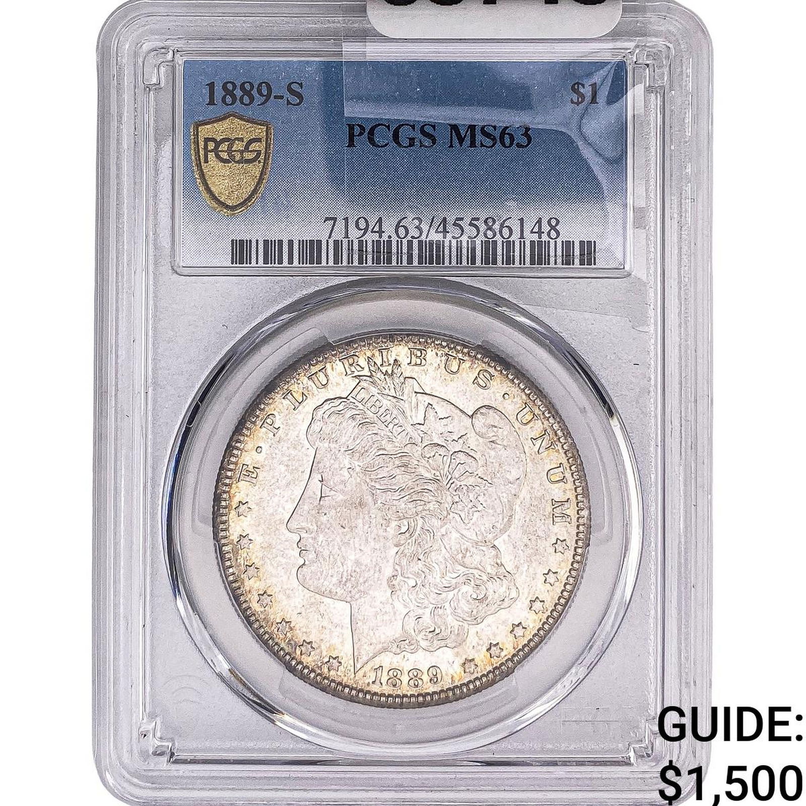 1889-S Morgan Silver Dollar PCGS MS63 (1 of 2)