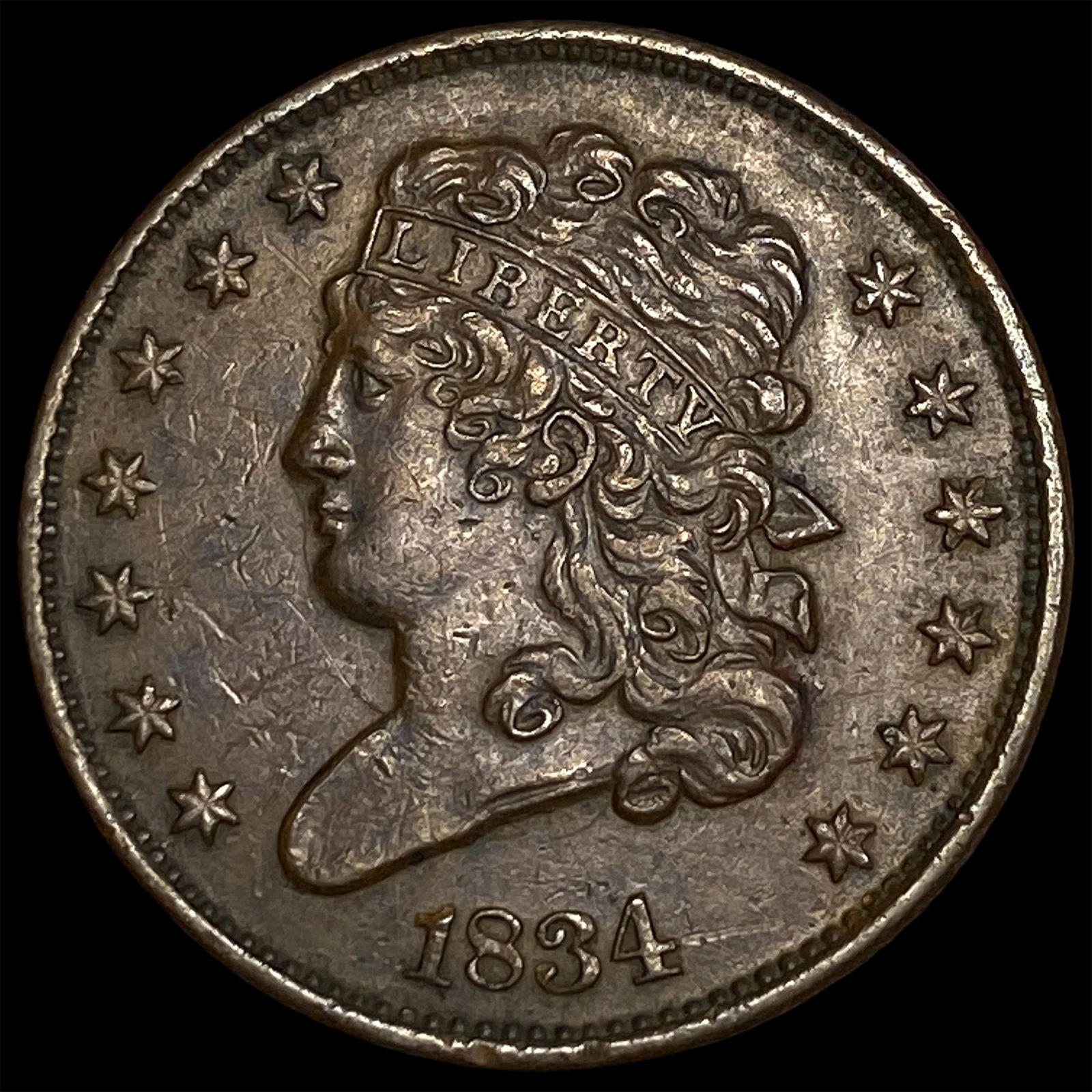 1834 Classic Head Half Cent CHOICE BU (1 of 2)