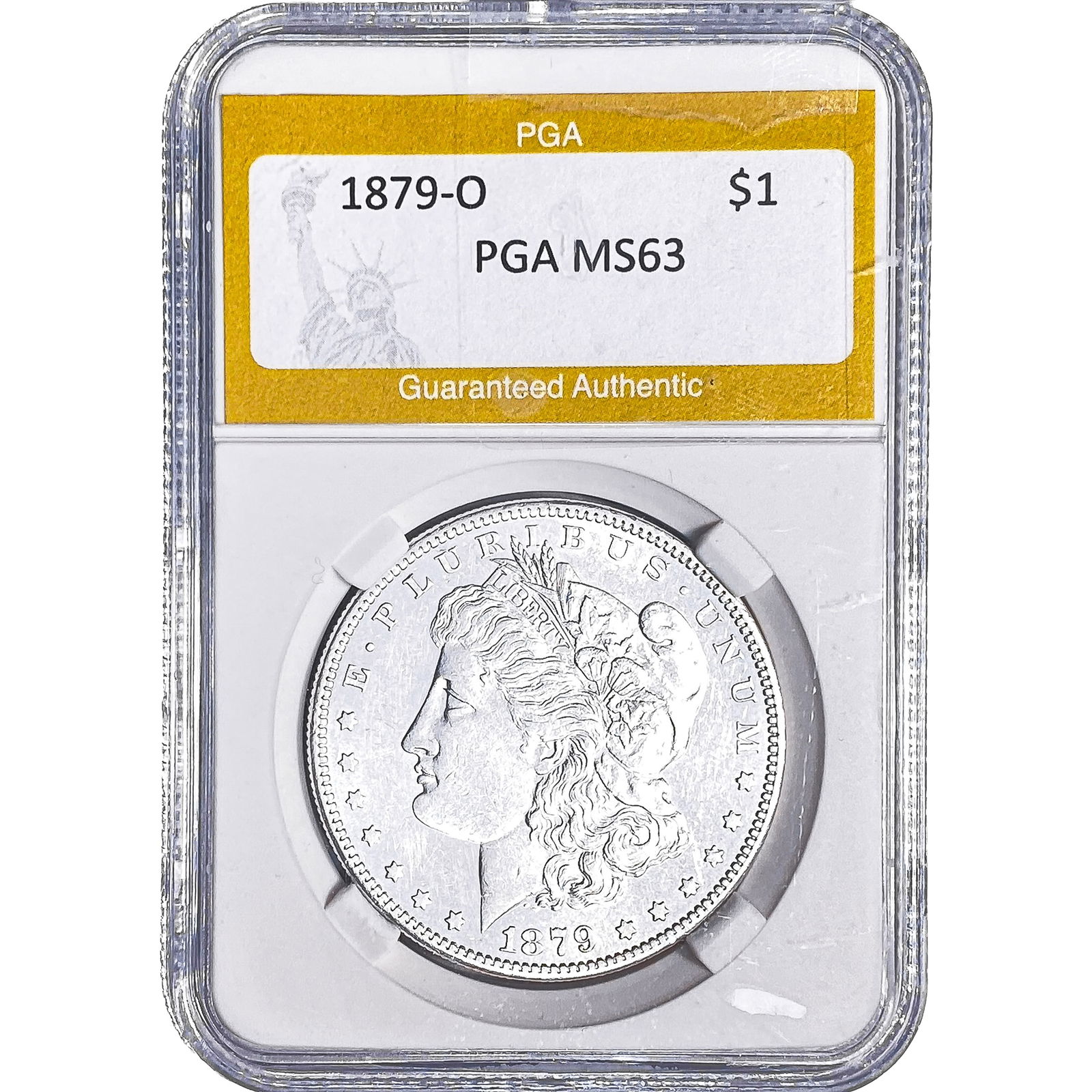 1879-O Morgan Silver Dollar PGA MS63: 1879-O Morgan Silver Dollar PGA MS63