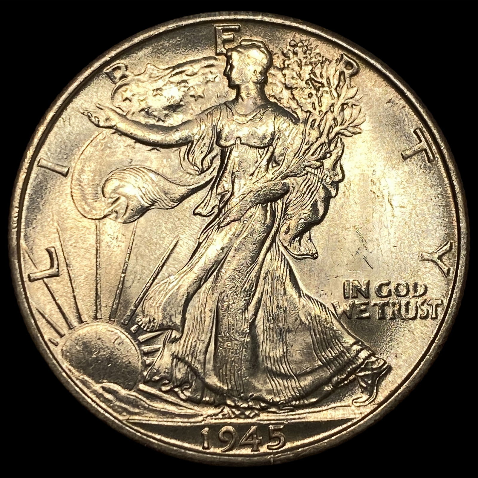 1945-S Silver Half Dollar GEM BU (1 of 2)