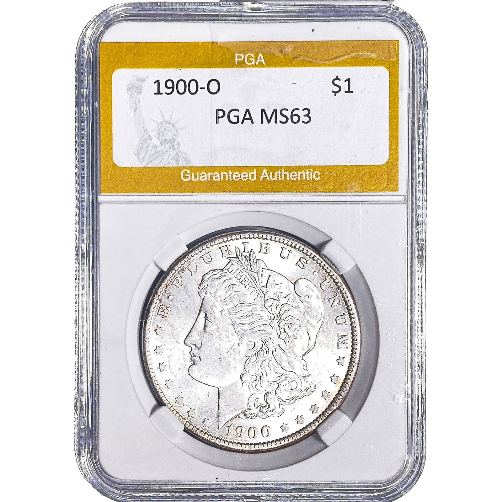 1900-O Morgan Silver Dollar PGA MS63: 1900-O Morgan Silver Dollar PGA MS63