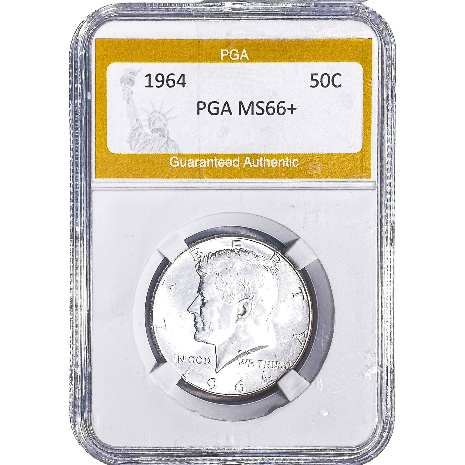 1964 Kennedy Half Dollar PGA MS66+: 1964 Kennedy Half Dollar PGA MS66+