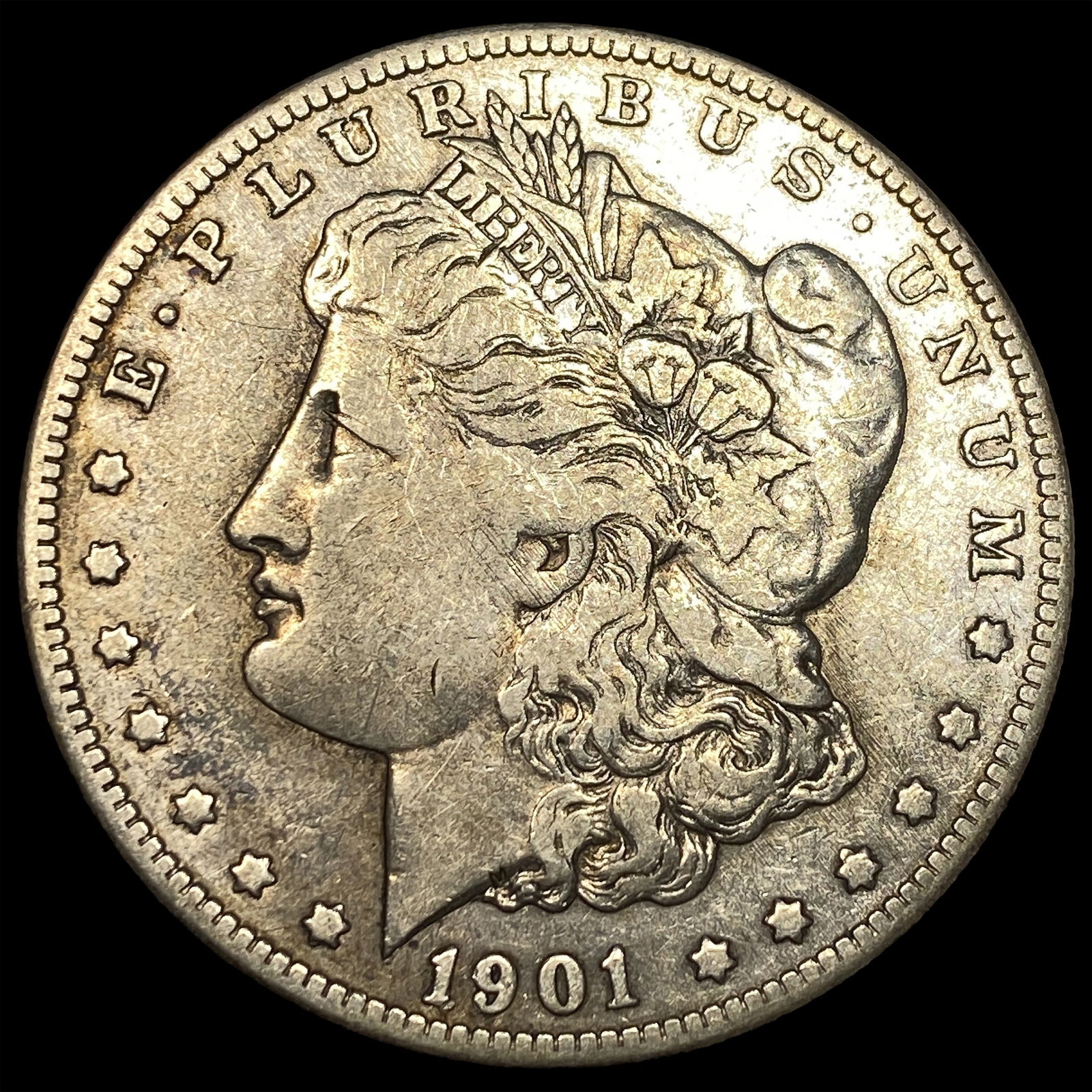 1901-S Silver Morgan Dollar NEARLY UNCIRCULATED: 1901-S Silver Morgan Dollar NEARLY UNCIRCULATED