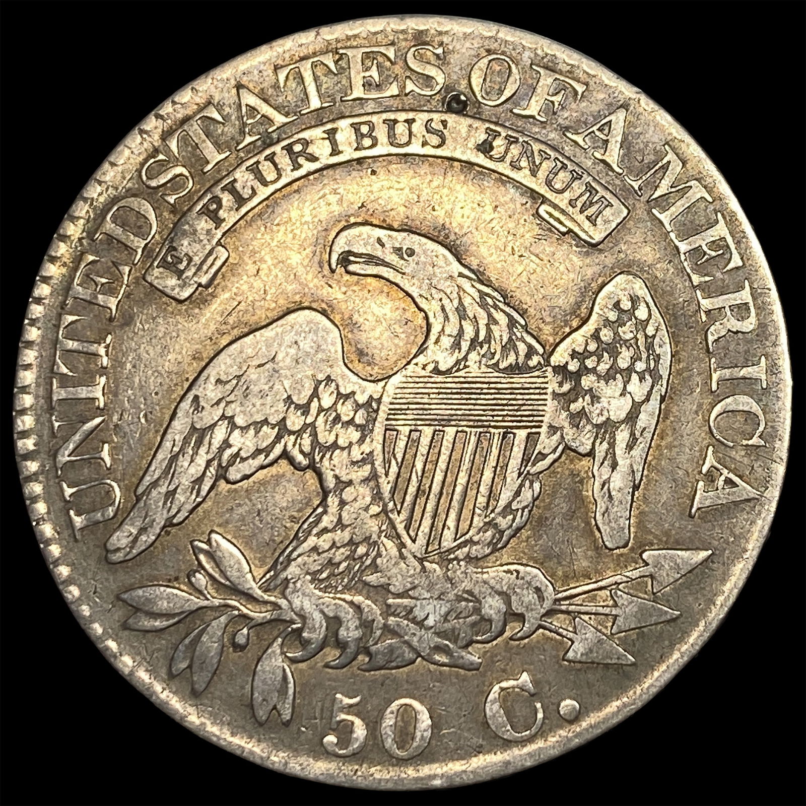 1825 Capped Bust Half Dollar LIGHTLY CIRCULATED - 2
