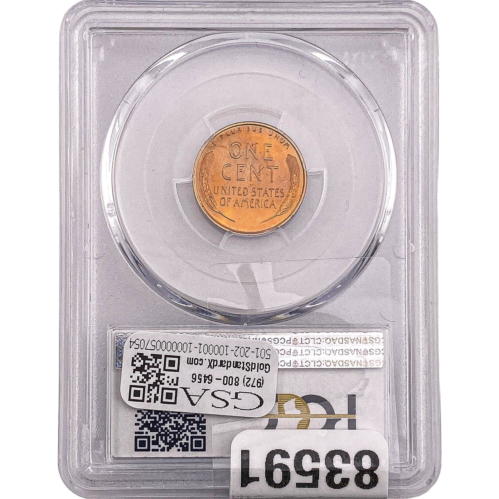 1938 Wheat Cent PCGS PR66 RD - 2