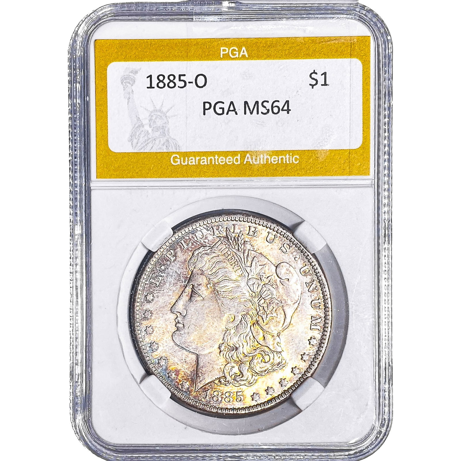 1885-O Morgan Silver Dollar PGA MS64 (1 of 2)