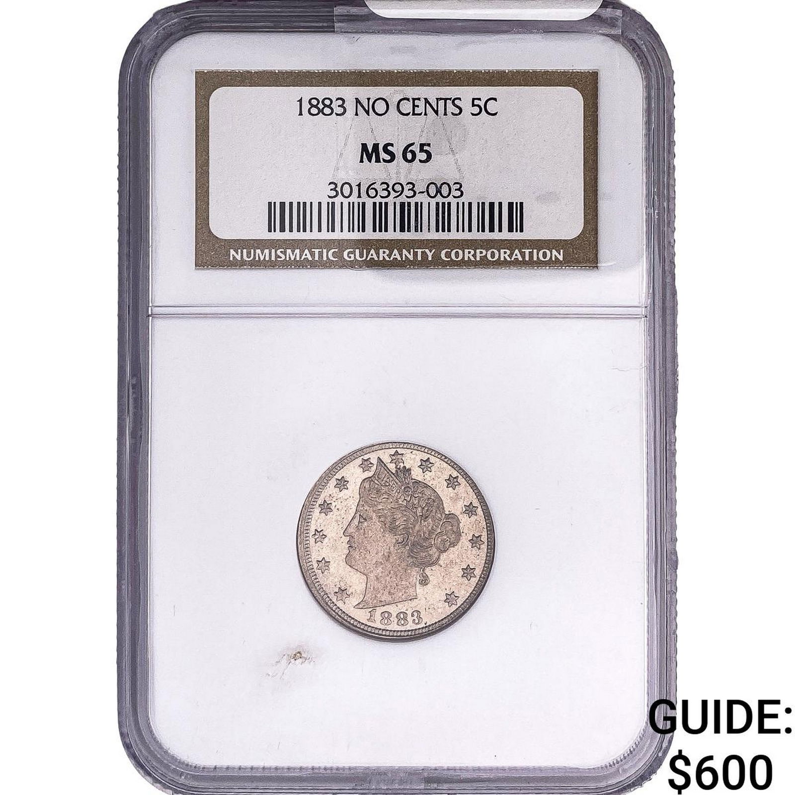 1883 Liberty Victory Nickel NGC MS65 No Cents: 1883 Liberty Victory Nickel NGC MS65 No Cents