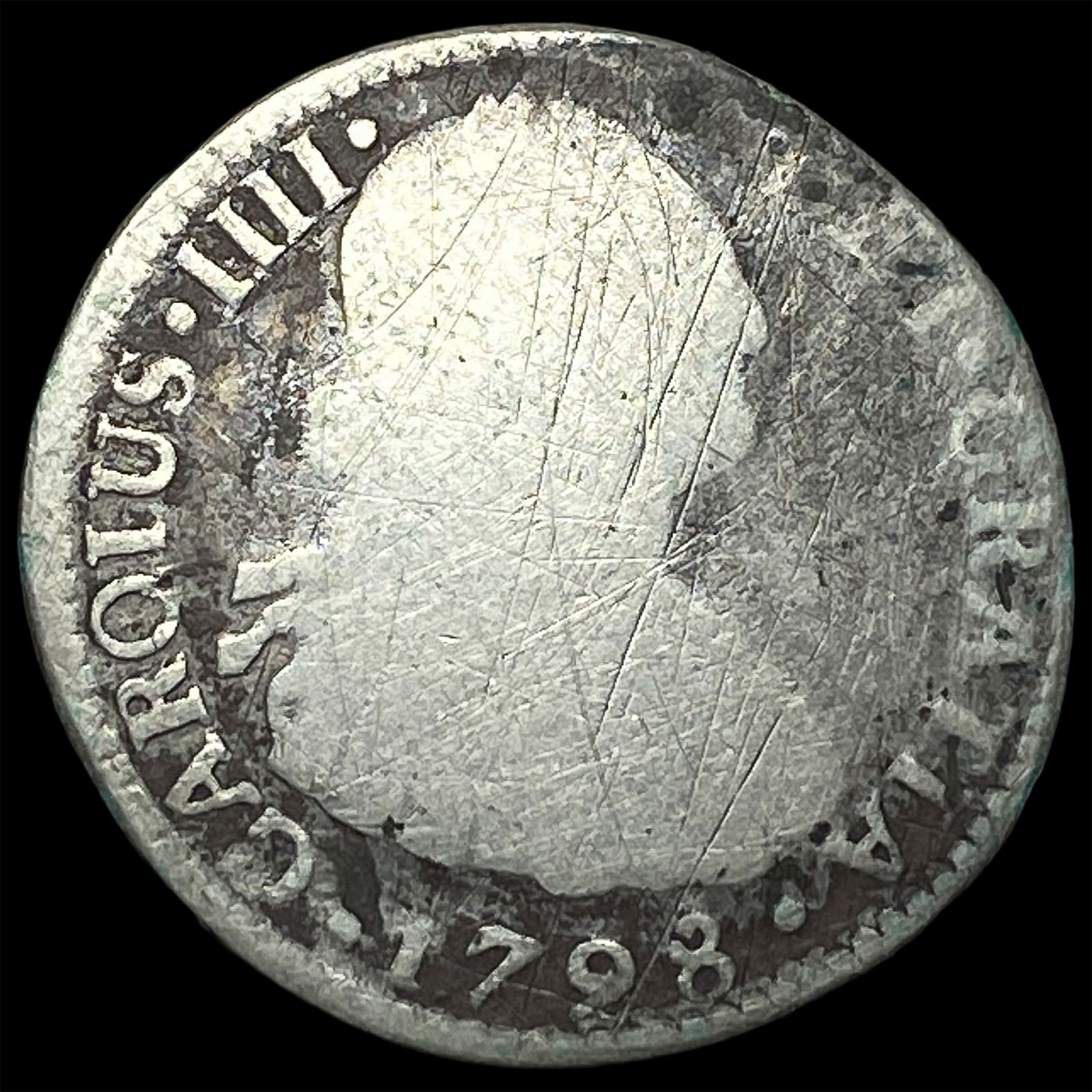 1798 Spain Silver 2 Reales LIGHTLY CIRCULATED (1 of 2)