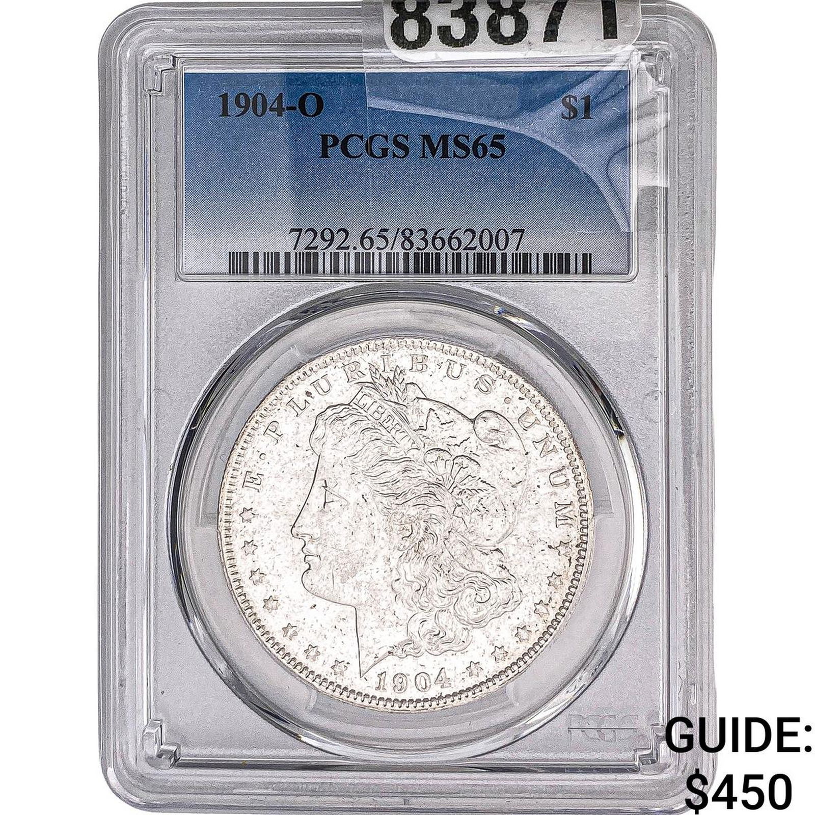 1904-O Morgan Silver Dollar PCGS MS65: 1904-O Morgan Silver Dollar PCGS MS65