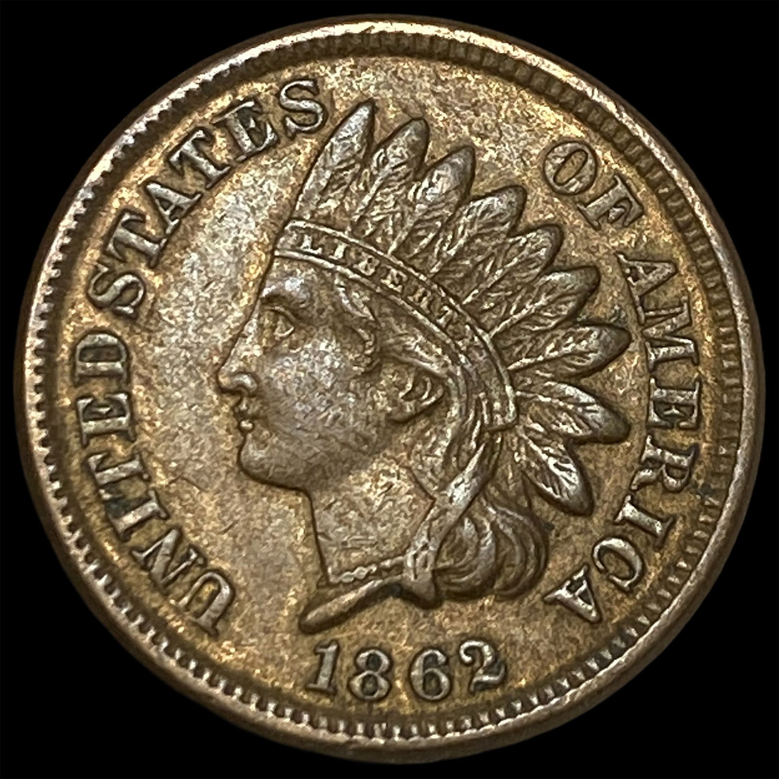 1862 Indian Head Cent NEARLY UNCIRCULATED (1 of 2)