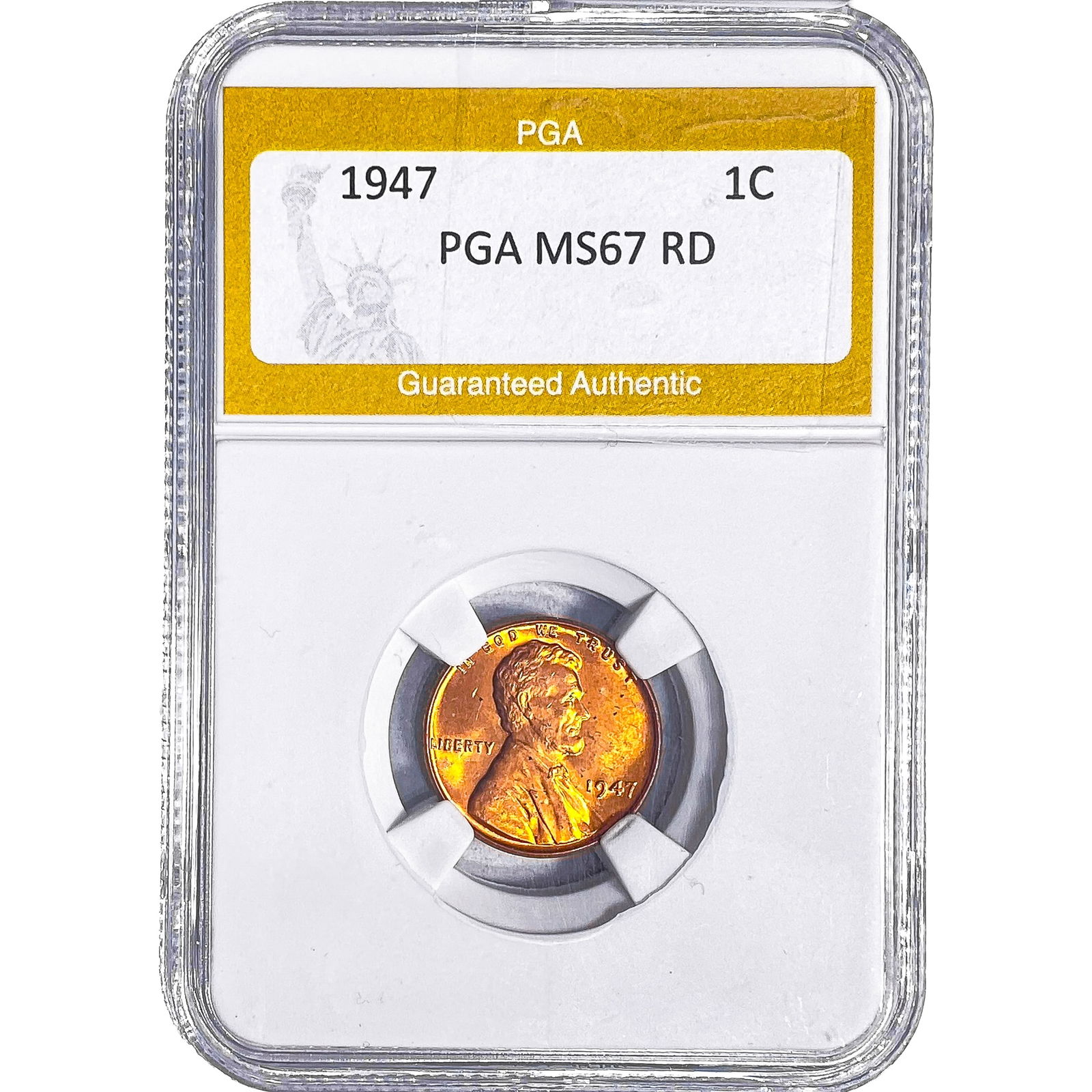 1947 Wheat Cent PGA MS67 RD: 1947 Wheat Cent PGA MS67 RD