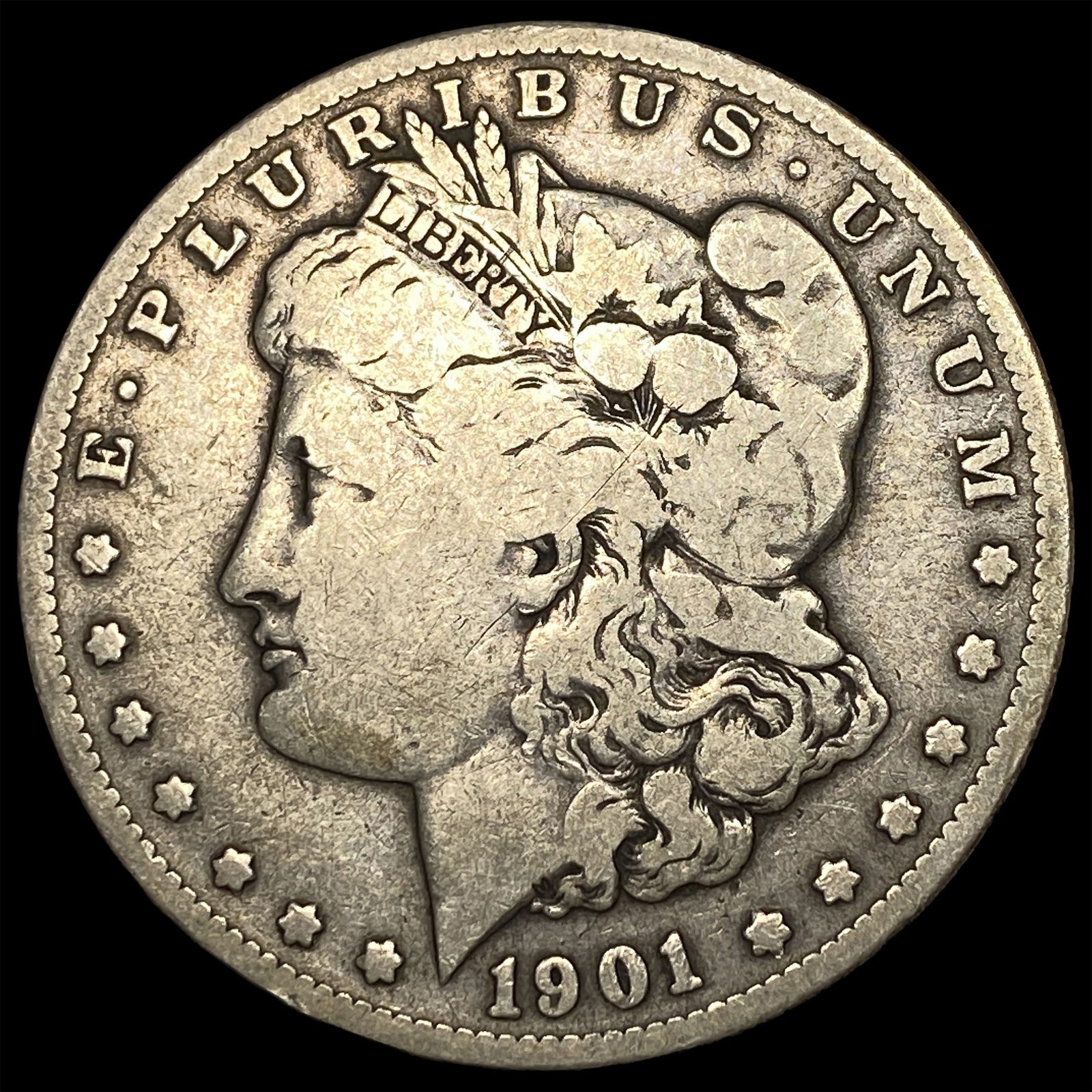 1901-S Silver Morgan Dollar LIGHTLY CIRCULATED (1 of 2)