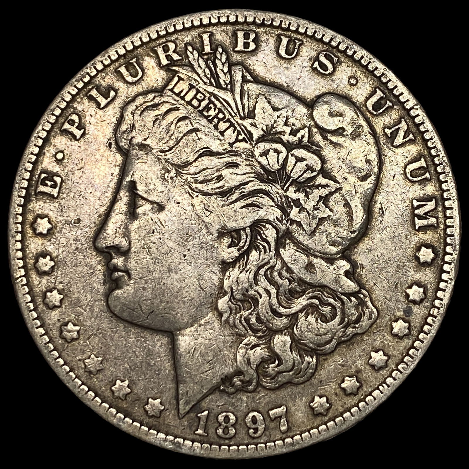 1897-O Silver Morgan Dollar LIGHTLY CIRCULATED (1 of 2)