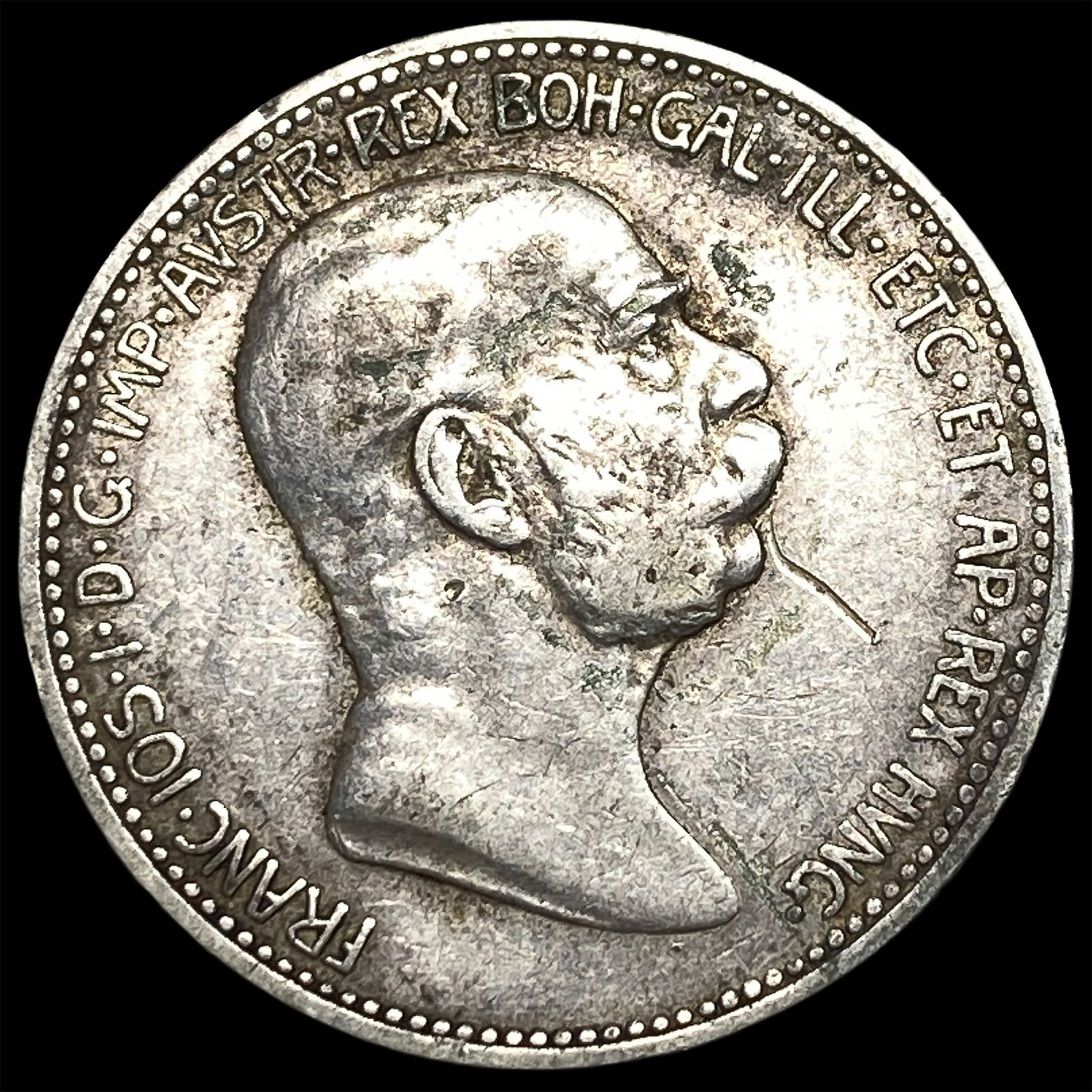 Austria 1848-1908 Silver 1 Krone NEARLY UNCIRCULATED: Austria 1848-1908 Silver 1 Krone NEARLY UNCIRCULATED