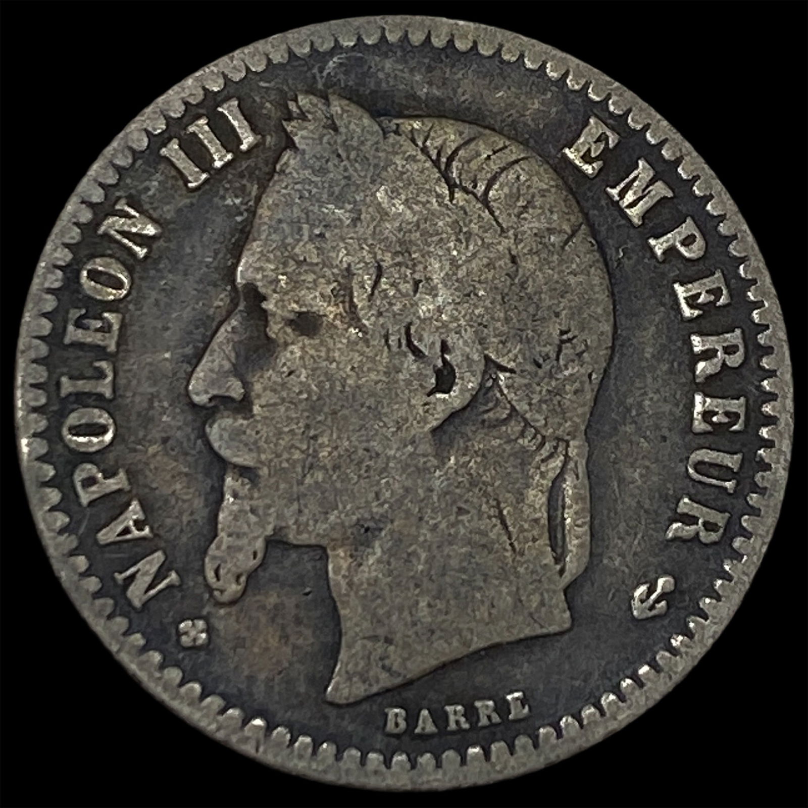 1867 France Silver 50 Cents NEARLY UNCIRCULATED: 1867 France Silver 50 Cents NEARLY UNCIRCULATED