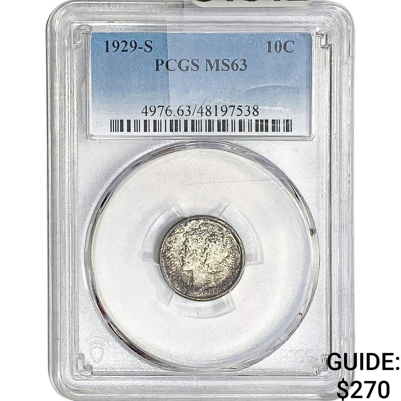 1929-S Mercury Silver Dime PCGS MS63 (1 of 2)