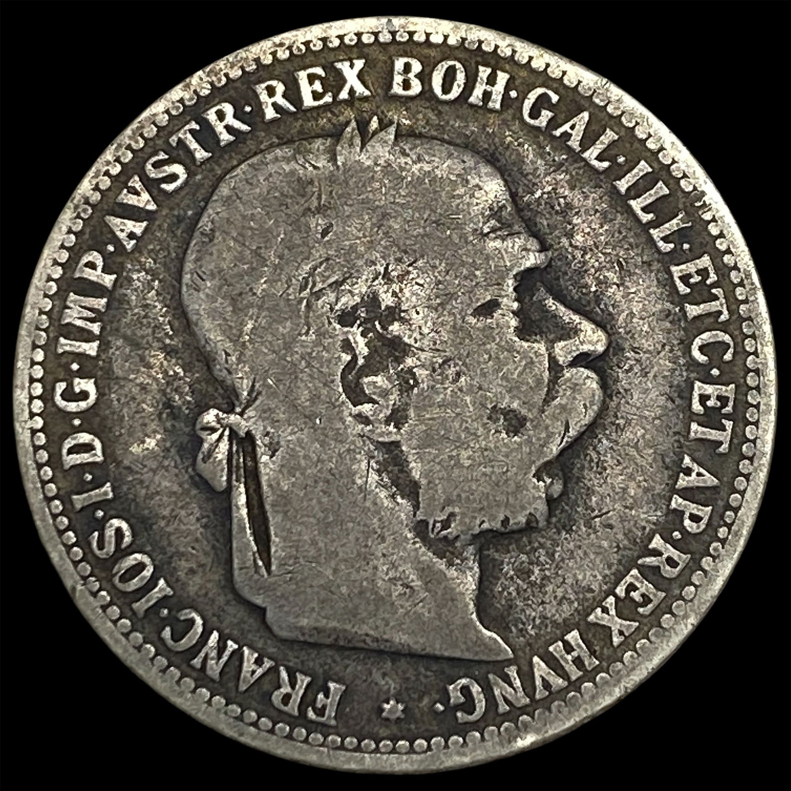 1893 Austria Silver 1 Krone NEARLY UNCIRCULATED: 1893 Austria Silver 1 Krone NEARLY UNCIRCULATED