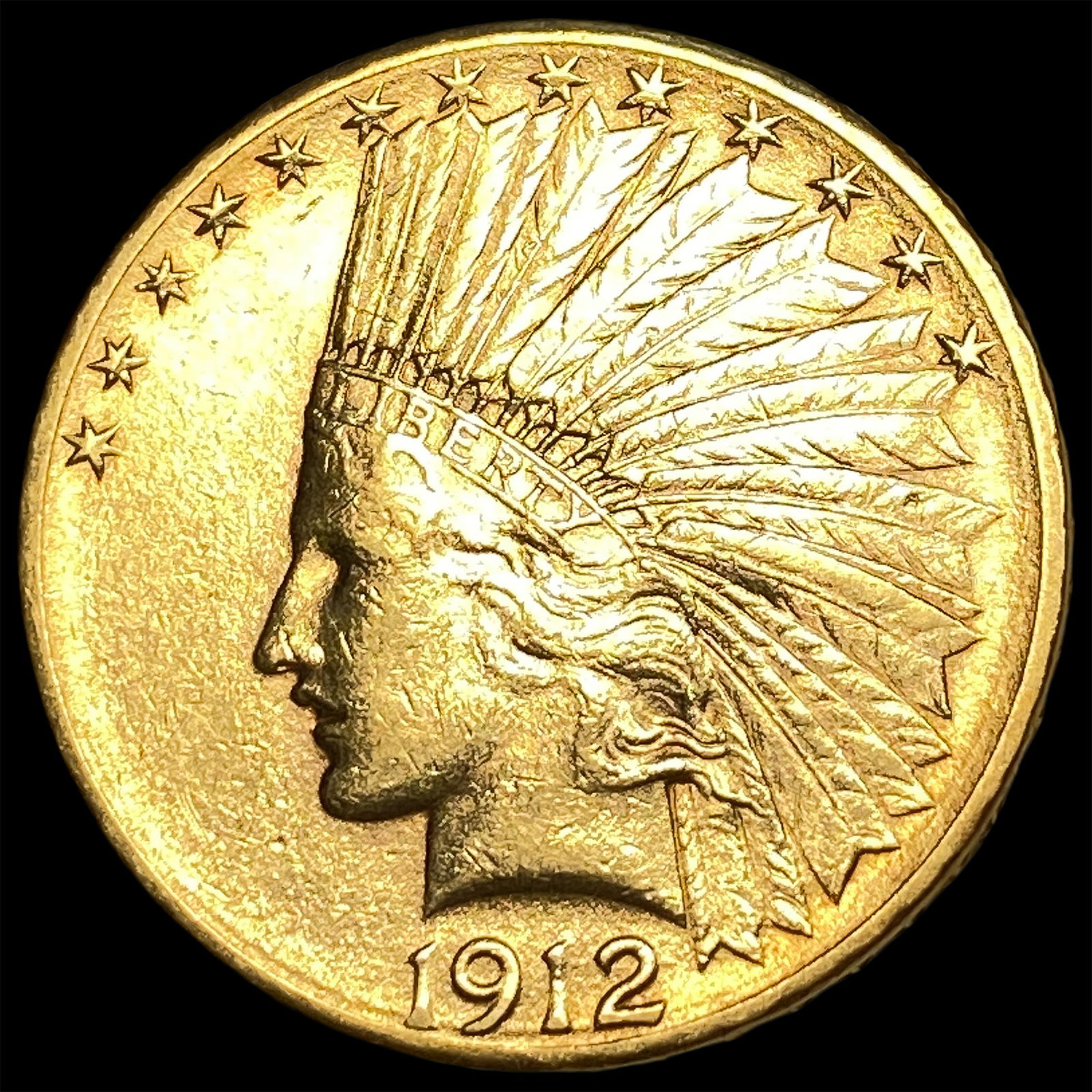 1912 Indian Head $10 Gold Eagle CHOICE AU (1 of 2)