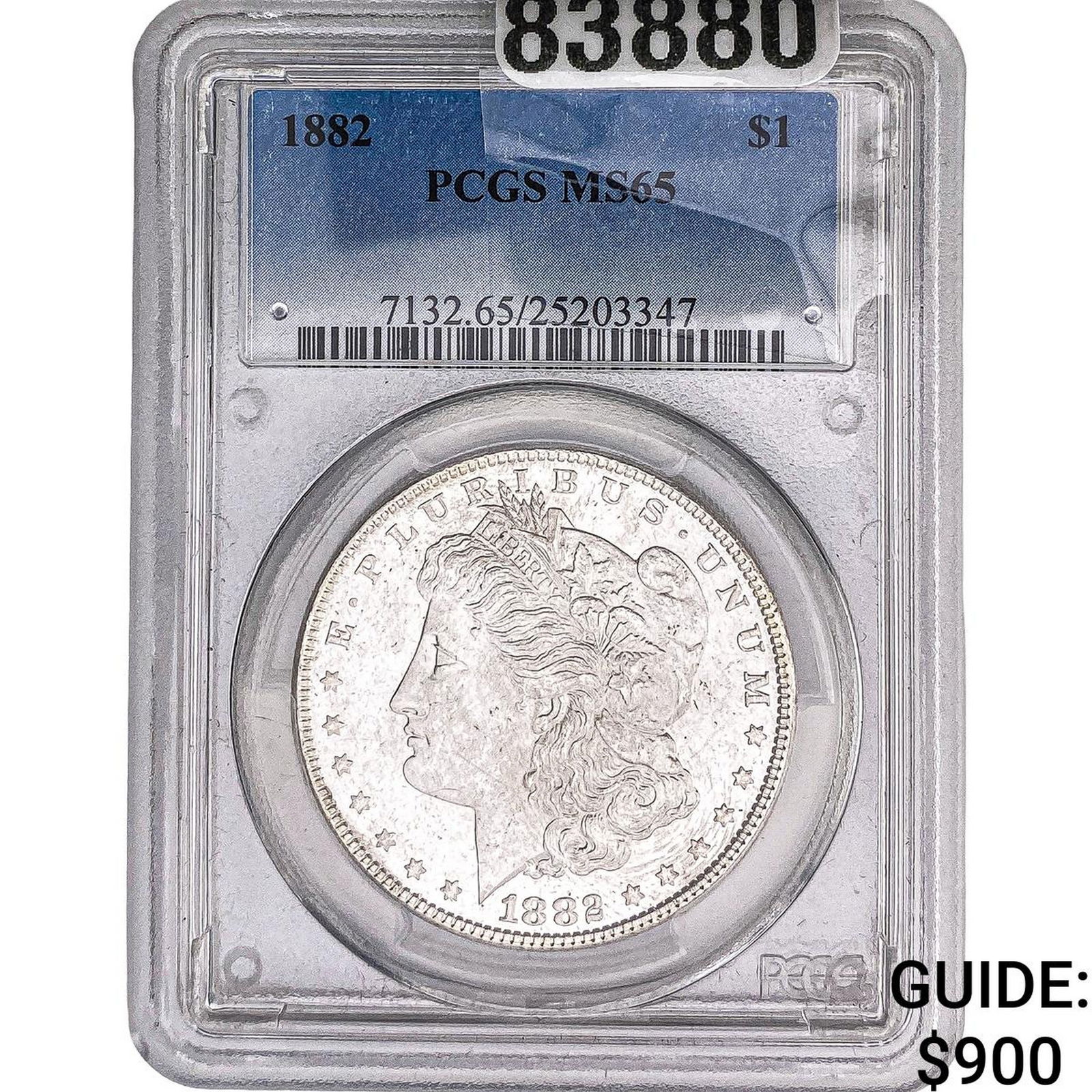 1882 Morgan Silver Dollar PCGS MS65: 1882 Morgan Silver Dollar PCGS MS65