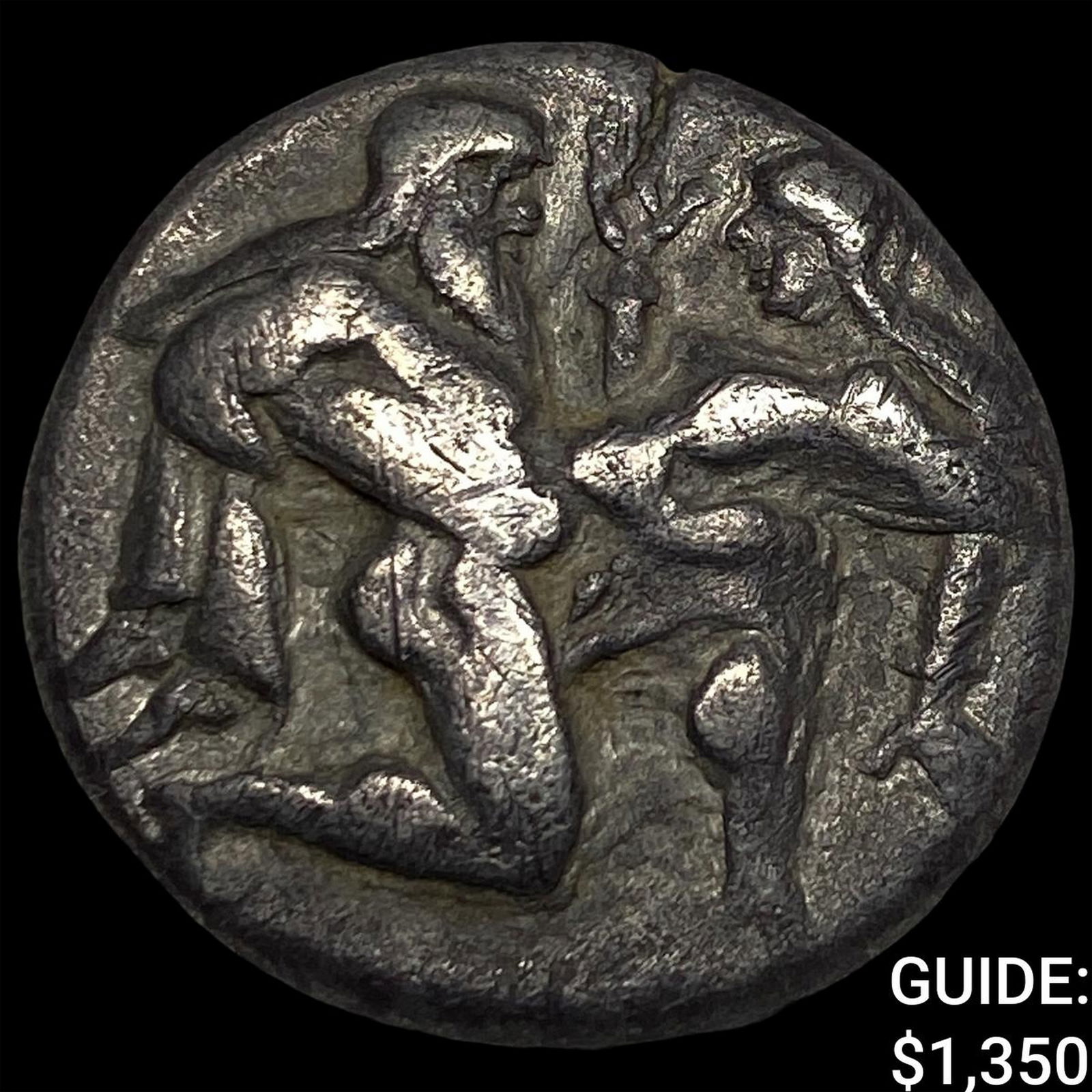 Ancient Greece Thrace, Thasos, 480-464 BC Silver Stater NEARLY UNCIRCULATED: Ancient Greece Thrace, Thasos, 480-464 BC Silver Stater NEARLY UNCIRCULATED